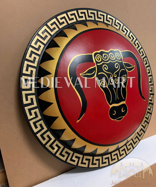 MEDIEVALMART FR Bouclier Viking Iconique Jarl Borg à Pointes en Fer – Bouclier Viking Battleworn | Cadeau pour Papa