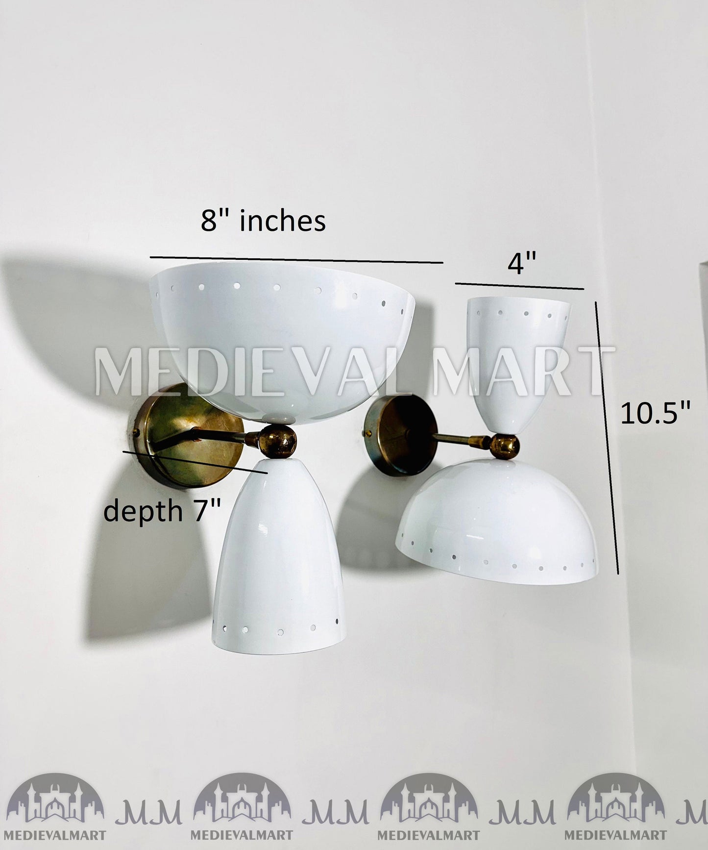 MEDIEVALMART FR Applique Murale Scarabée Vintage en Laiton : Luminaire Mural Mid-Century Modern