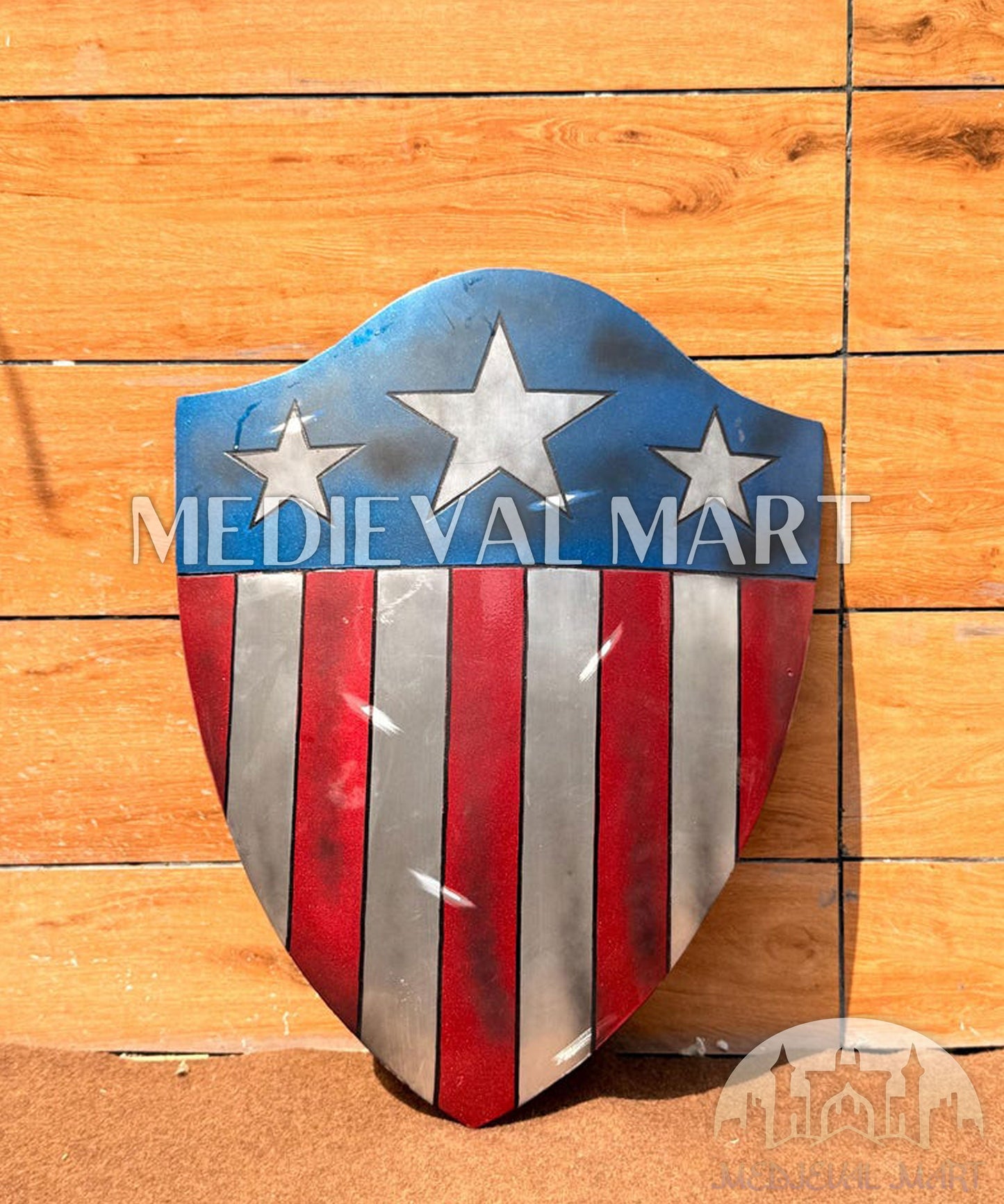 MEDIEVALMART FR Bouclier Endommagé de Steve Rogers – First Avengers | Cadeau pour Cosplay