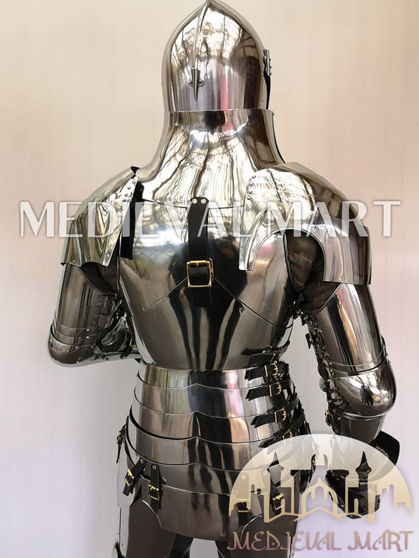 MEDIEVALMART FR Armure Médiévale de l’Empire Romain Kastenbrust – Armure Complète en Plaques avec Épée Alexander (ROA 1332)