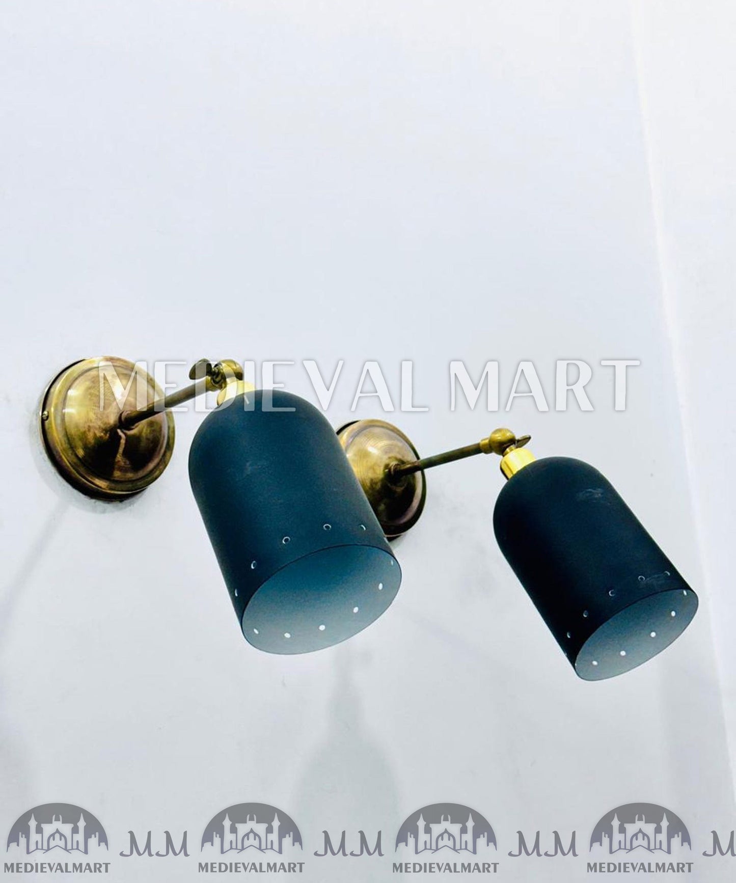 MEDIEVALMART FR Applique Murale Scarabée Vintage en Laiton : Luminaire Mural Mid-Century Modern