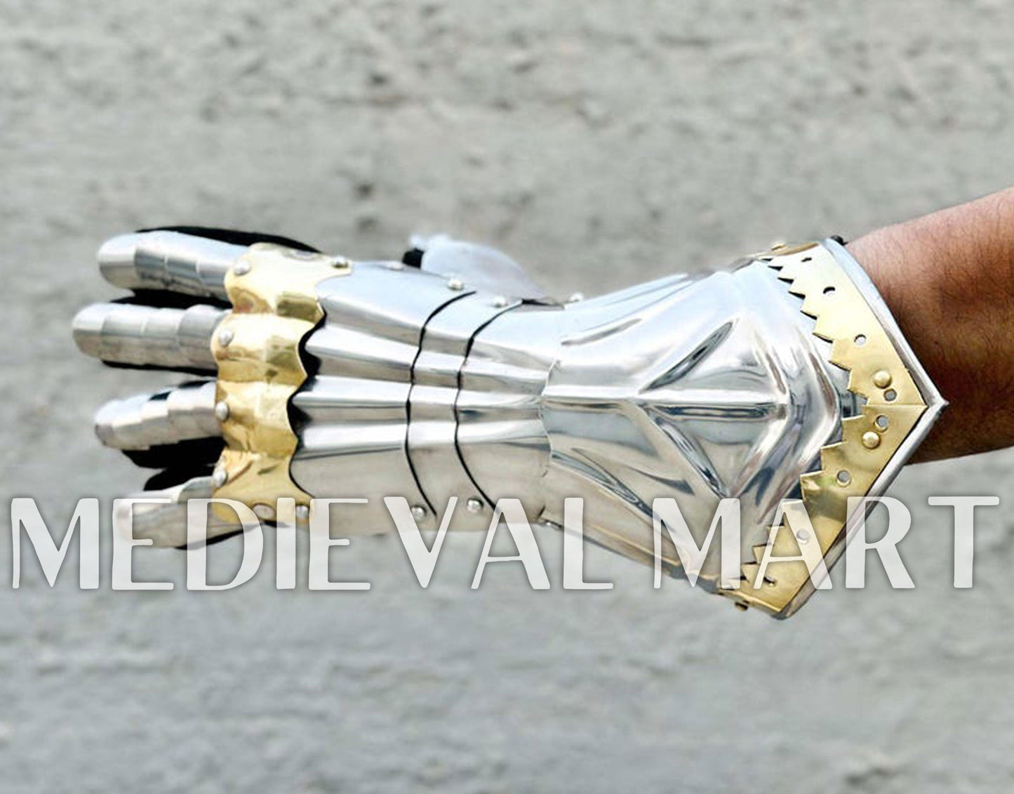 MEDIEVALMART FR Ensemble Exclusif De Gantelets Noirs Inspirés De Sauron Witcher LOTR Avec Décor Doré