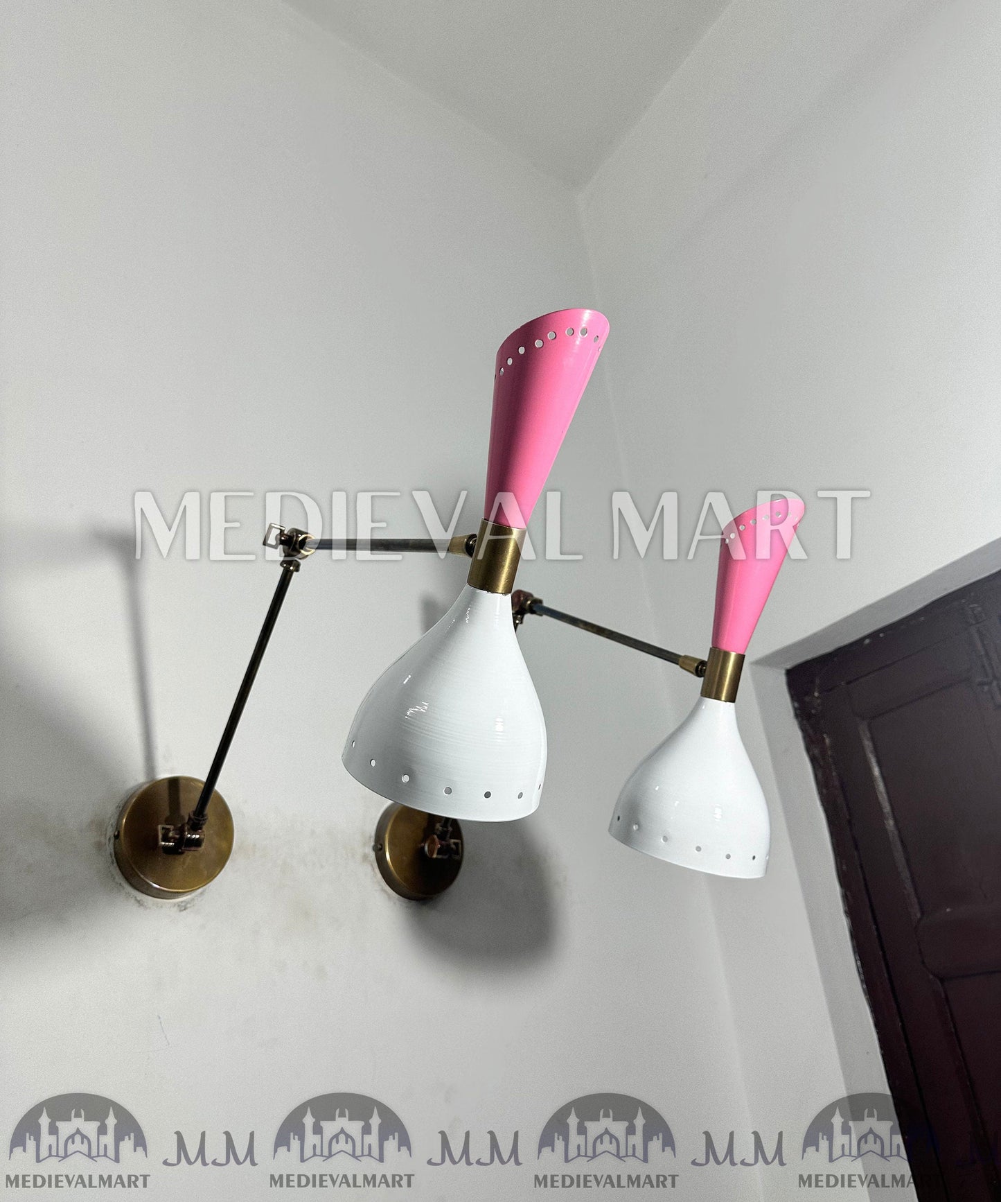 MEDIEVALMART FR Applique Murale en Laiton Fabriquée à la Main : Luminaire