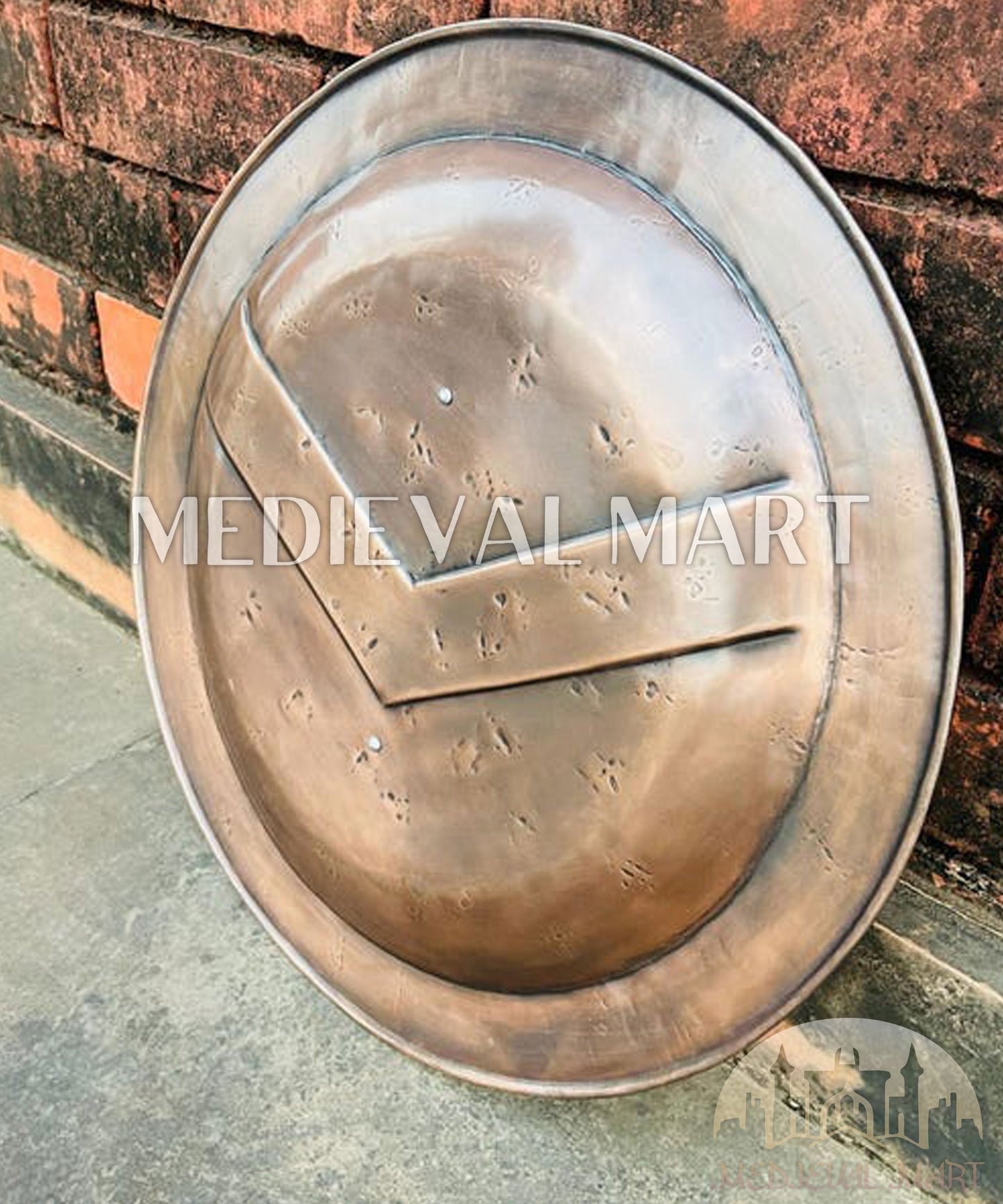 MEDIEVALMART FR Bouclier Viking Iconique Jarl Borg à Pointes en Fer – Bouclier Viking Battleworn | Cadeau pour Papa