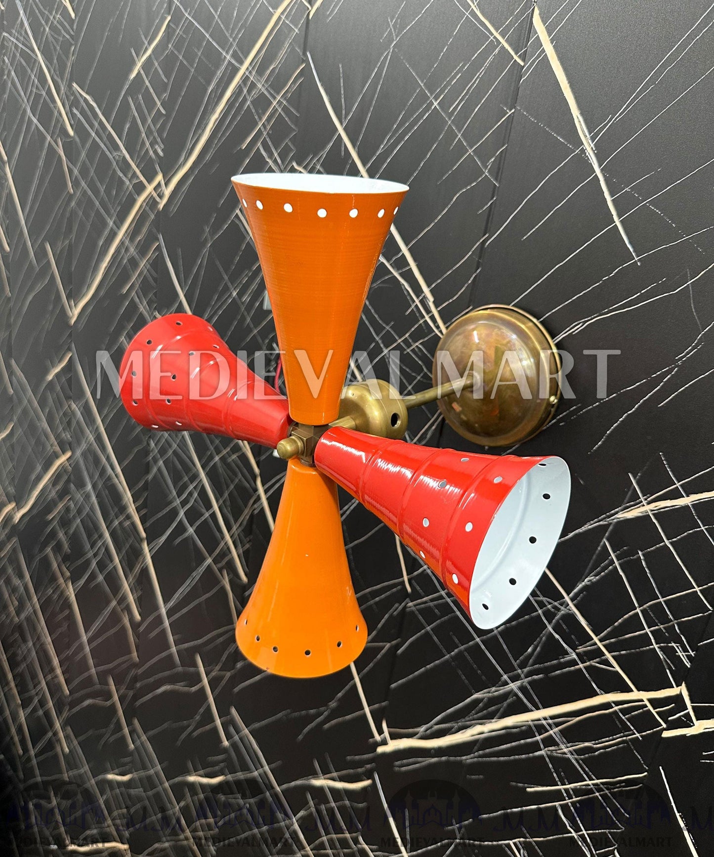 MEDIEVALMART FR Applique Murale en Laiton Fabriquée à la Main : Luminaire