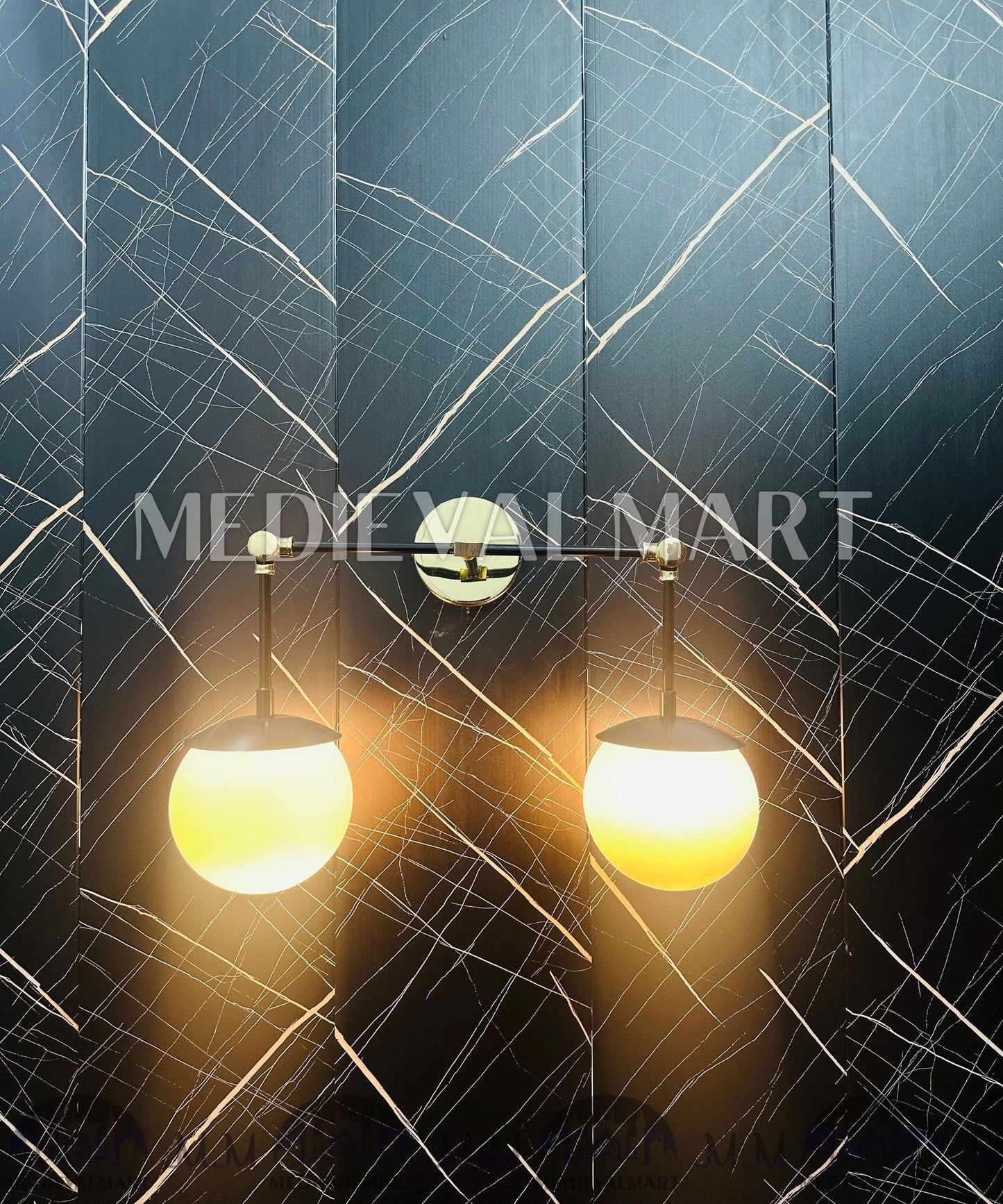 MEDIEVALMART FR Applique Murale en Laiton Fabriquée à la Main : Luminaire