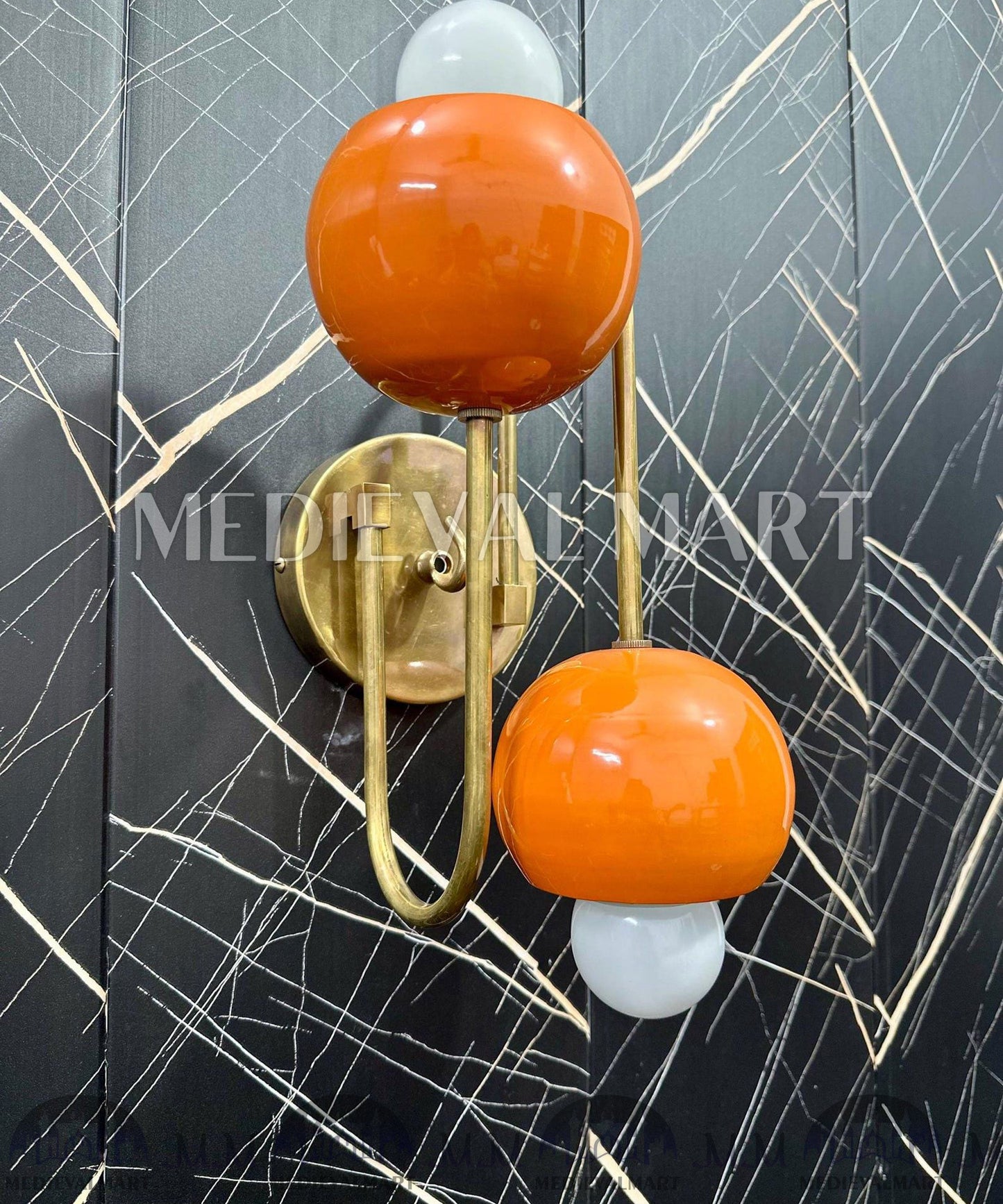 MEDIEVALMART FR Applique Murale en Laiton Fabriquée à la Main : Luminaire