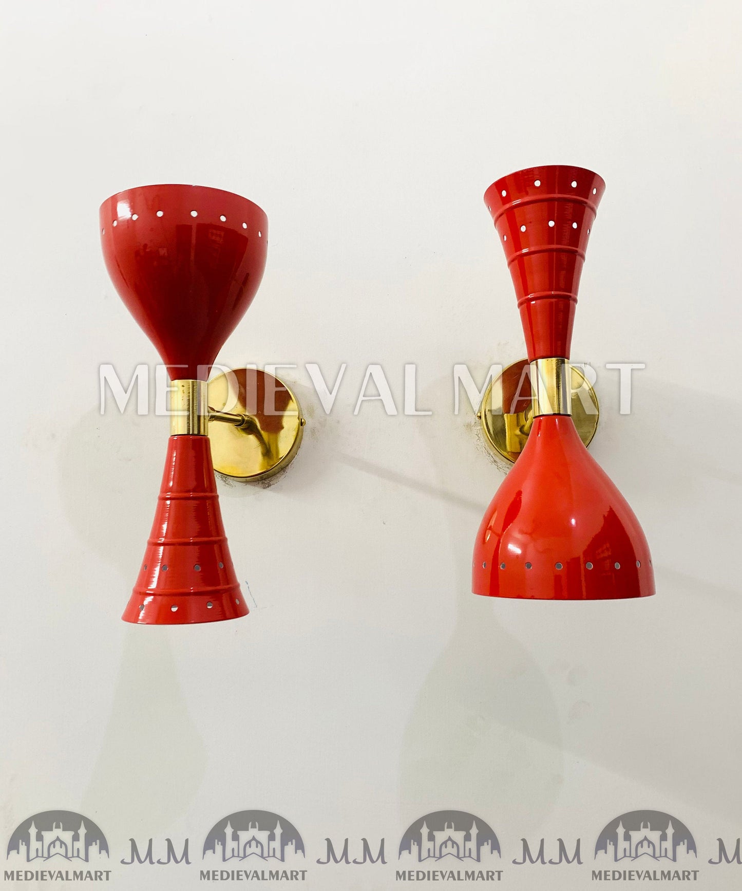 MEDIEVALMART FR Applique Murale Scarabée Vintage en Laiton : Luminaire Mural Mid-Century Modern