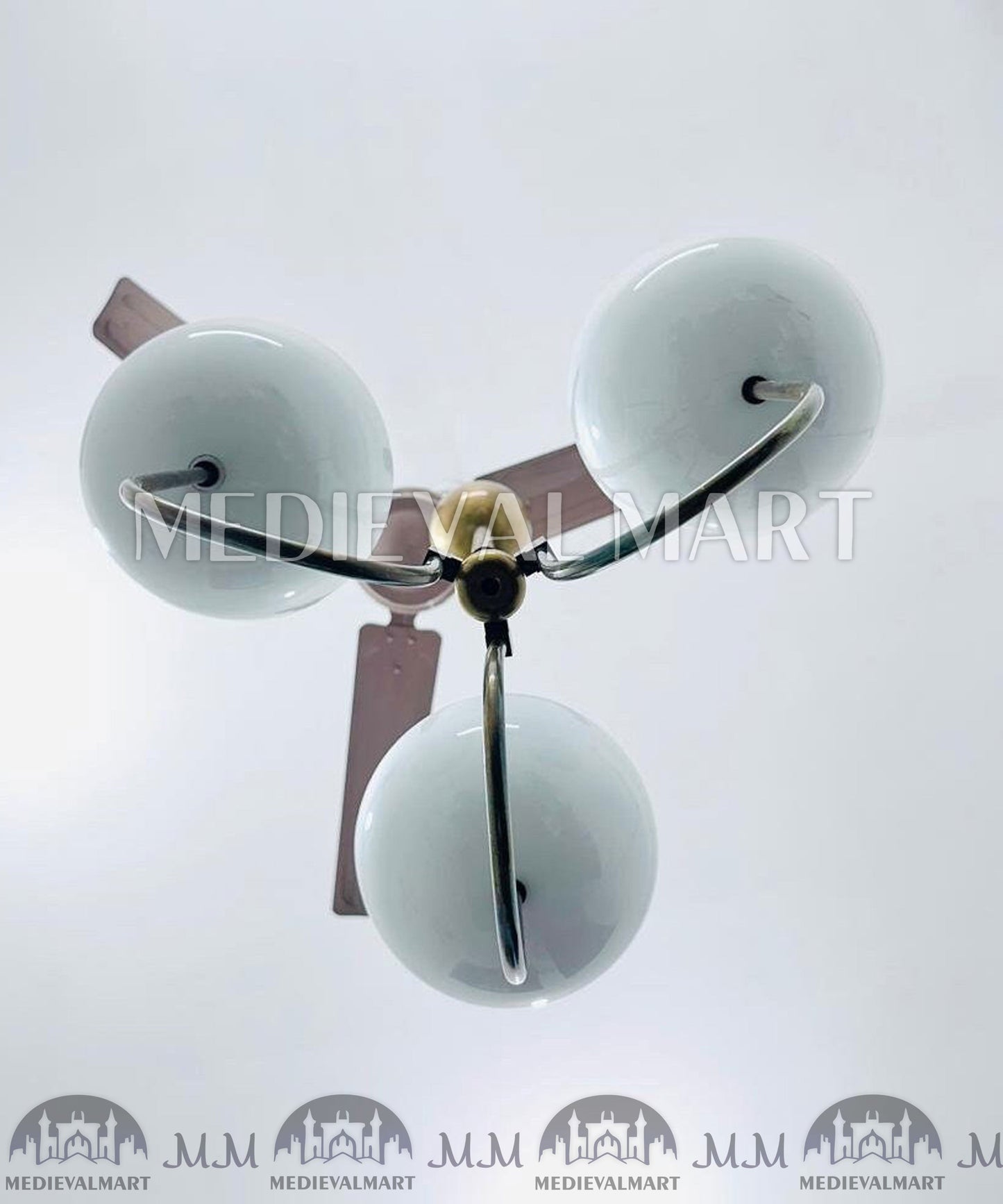 MEDIEVALMART FR Ensemble De Gantelets Dorés Inspirés De Sauron Witcher LOTR Avec Étoile Bleue – Gants D’Armure Cosplay