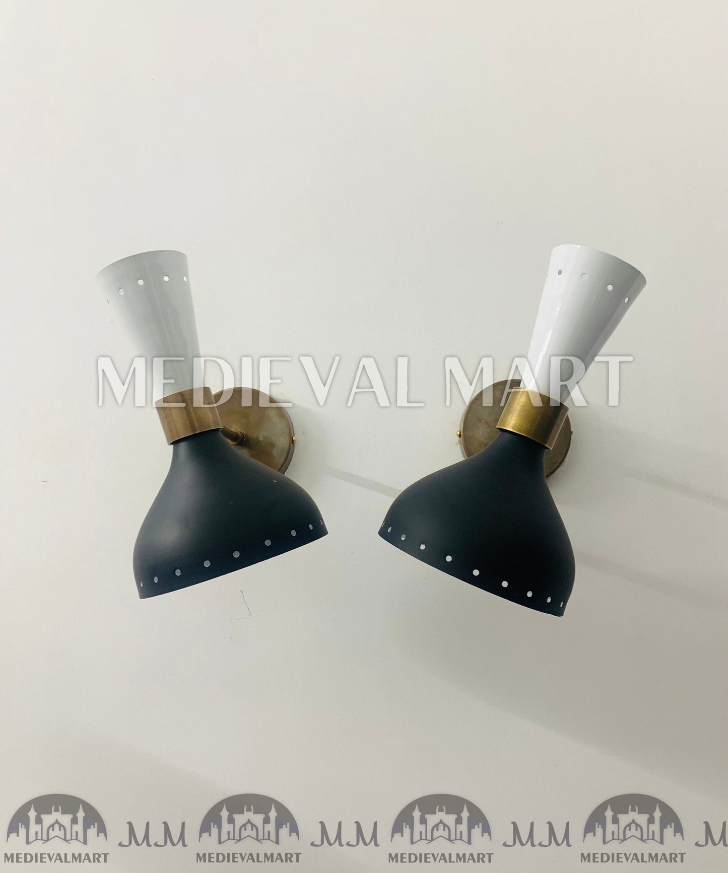 MEDIEVALMART FR Applique Murale Scarabée Vintage en Laiton : Luminaire Mural Mid-Century Modern