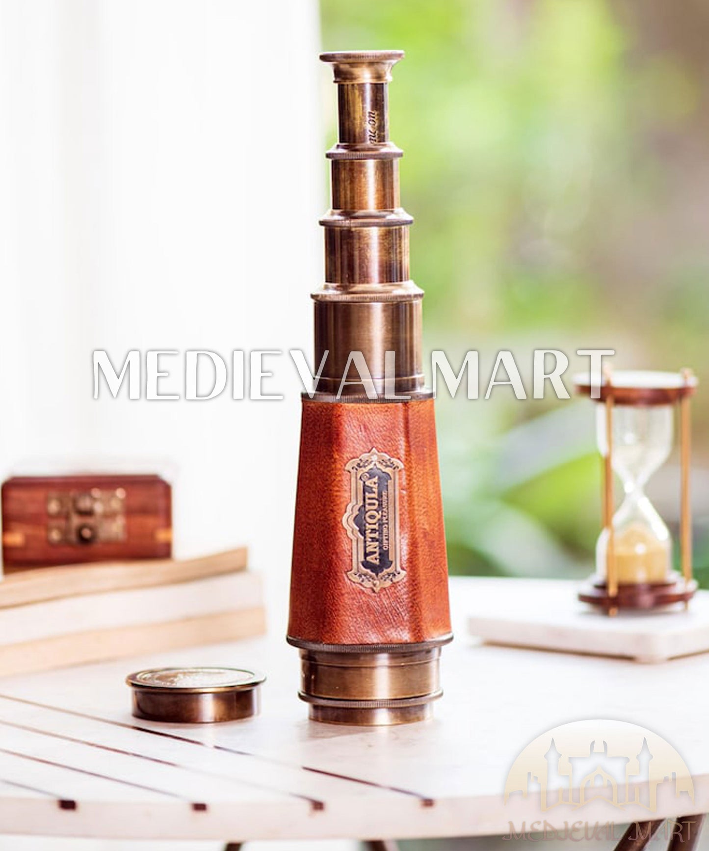 MEDIEVALMART FR Bouclier Médiéval Templier Inspiré de la Croix Zelda & Diable en Bois – Finition Bleue & Or | Cadeau pour Noël