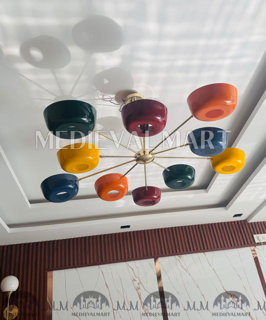 MEDIEVALMART FR Ensemble De Gantelets Dorés Inspirés De Sauron Witcher LOTR Avec Étoile Bleue – Gants D’Armure Cosplay