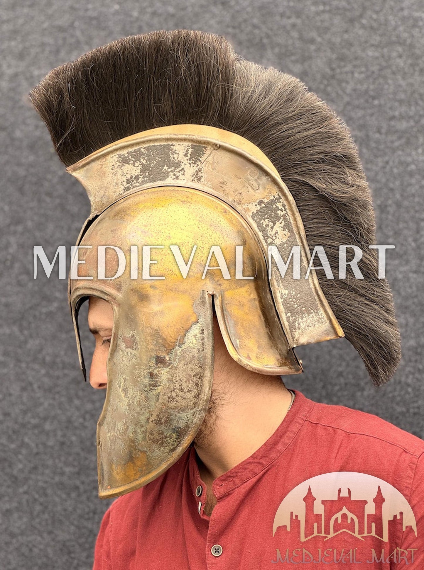 MEDIEVALMART FR Longue-Vue Nautique Antique 50X en Laiton – Télescope Portable de 18" pour Décoration Nautique