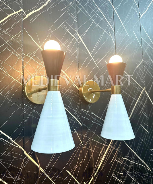 MEDIEVALMART FR Applique Murale en Laiton Fabriquée à la Main : Luminaire