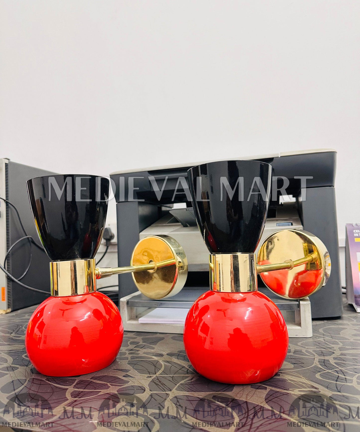 MEDIEVALMART FR Applique Murale en Laiton Fabriquée à la Main : Luminaire