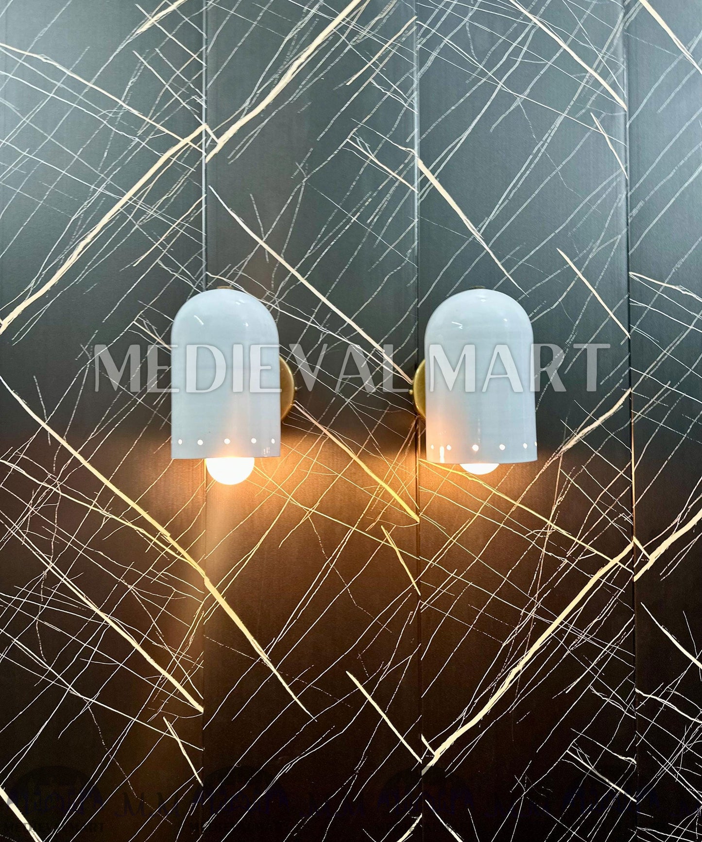 MEDIEVALMART FR Applique Murale en Laiton Fabriquée à la Main : Luminaire