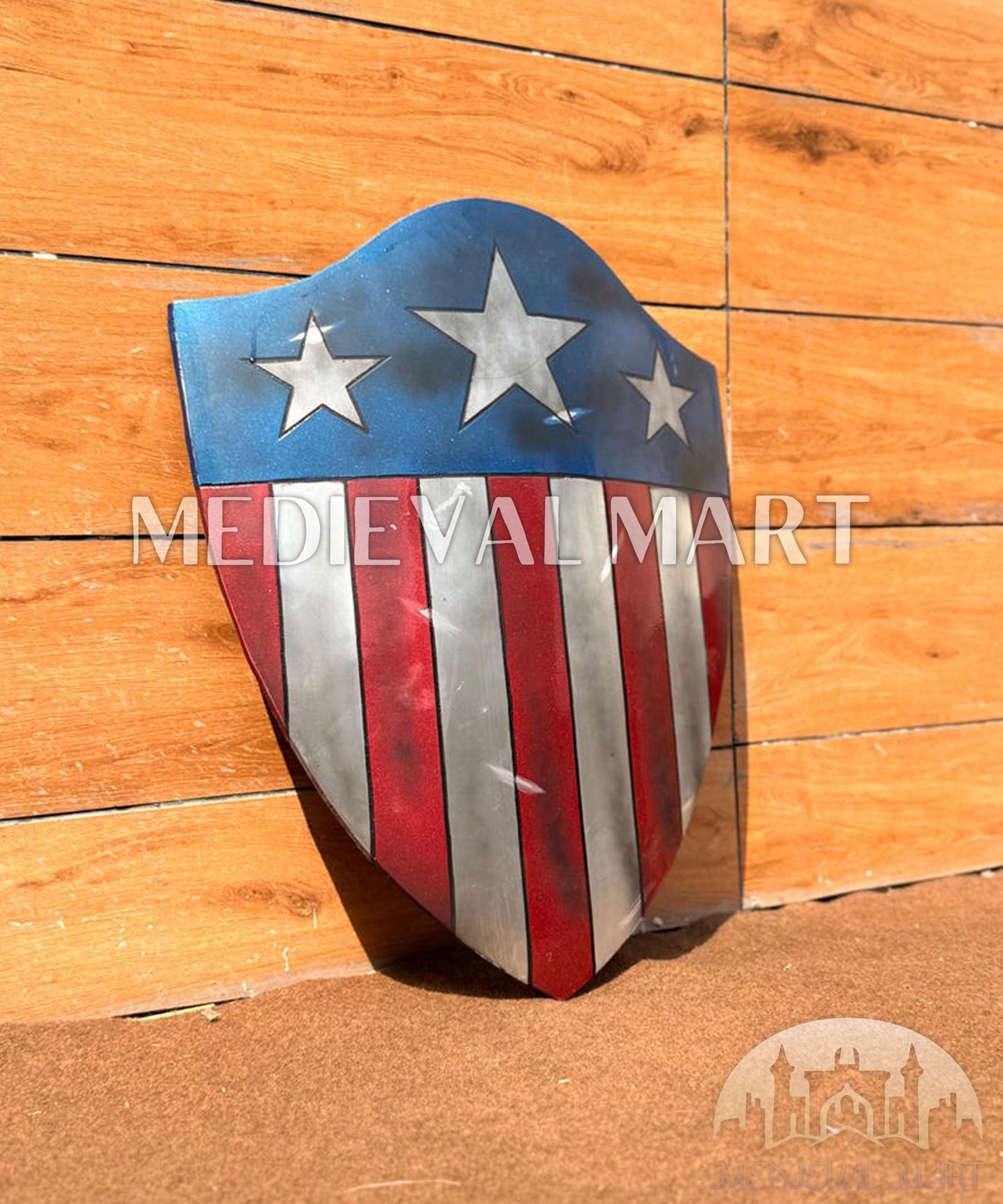 MEDIEVALMART FR Bouclier Endommagé de Steve Rogers – First Avengers | Cadeau pour Cosplay