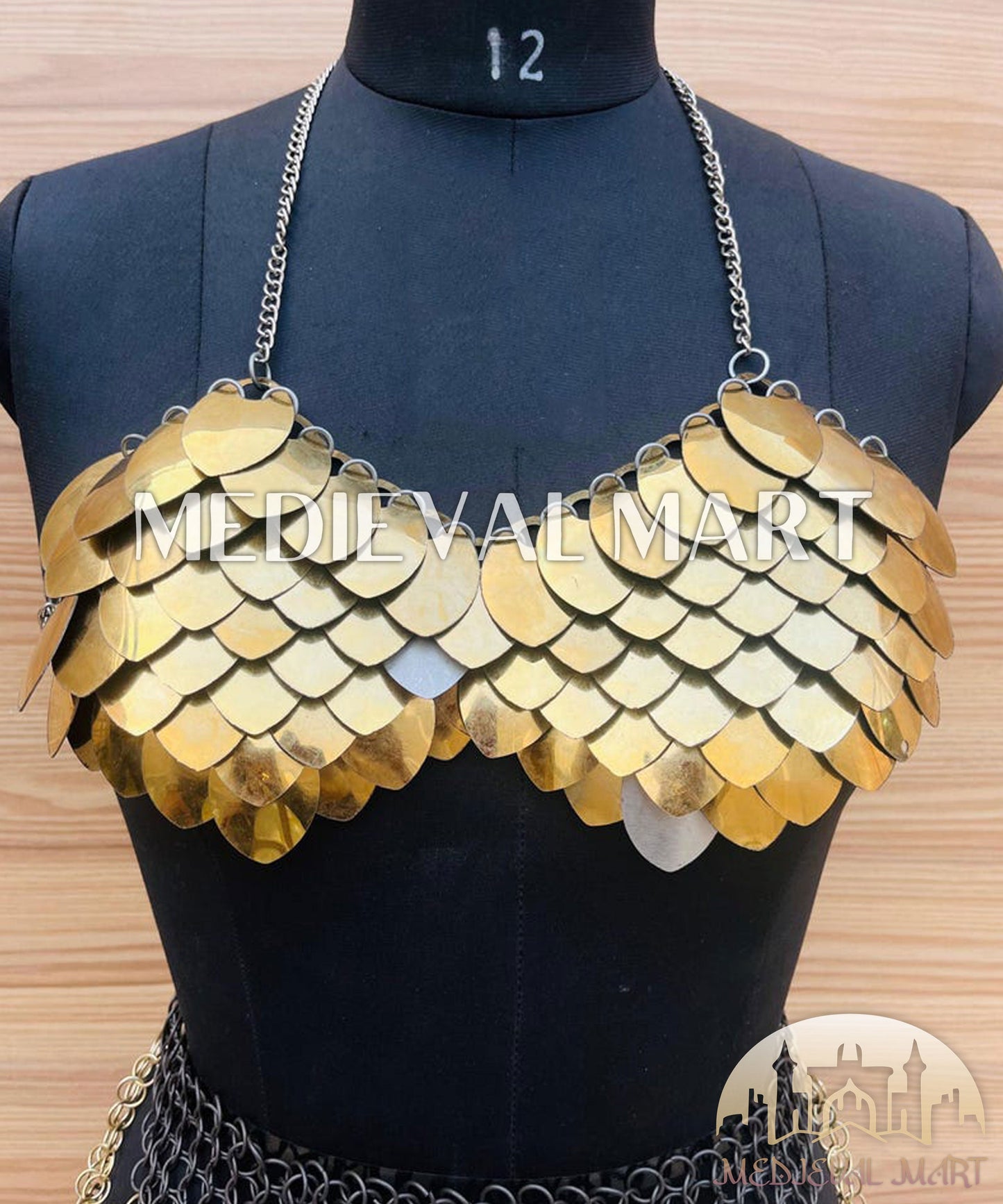 MEDIEVALMART FR Bouclier Viking Iconique Valhalla Noir/Gris – Ivar le Désossé avec Pointes en Fer | Cadeau pour Papa