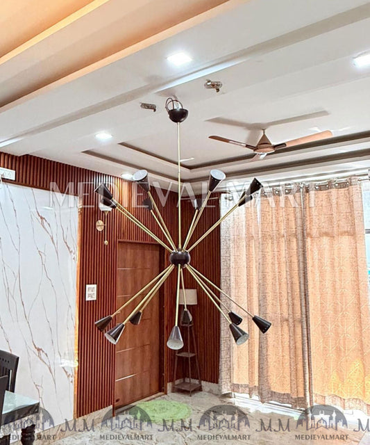 MEDIEVALMART FR Ensemble De Gantelets Dorés Inspirés De Sauron Witcher LOTR Avec Étoile Bleue – Gants D’Armure Cosplay