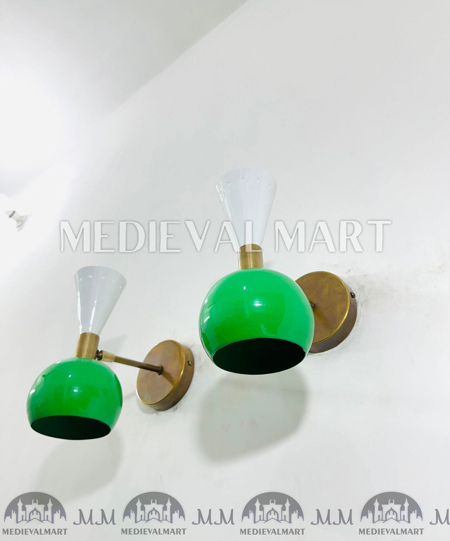 MEDIEVALMART FR Applique Murale Scarabée Vintage en Laiton : Luminaire Mural Mid-Century Modern