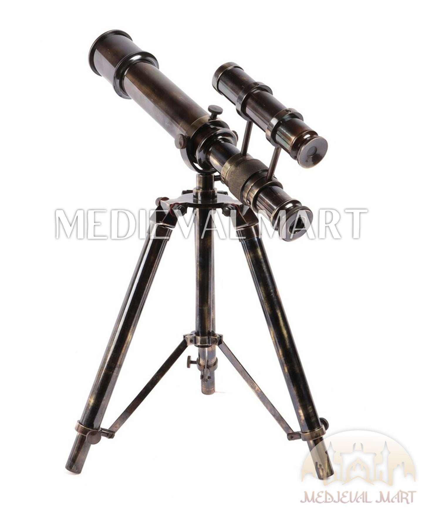 MEDIEVALMART FR Bouclier Médiéval Templier Inspiré de la Croix Zelda & Diable en Bois – Finition Bleue & Or | Cadeau pour Noël