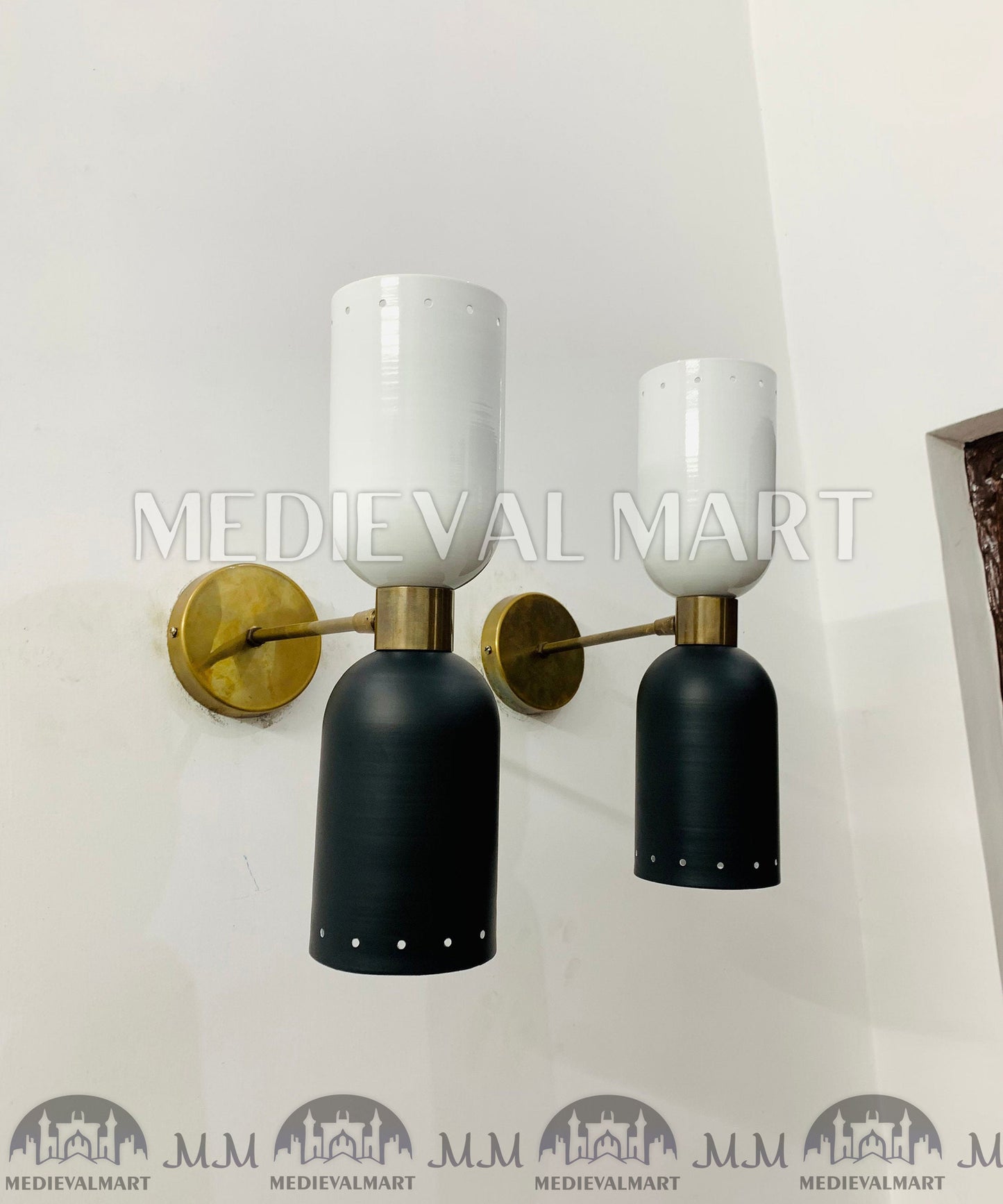 MEDIEVALMART FR Applique Murale en Laiton Fabriquée à la Main : Luminaire