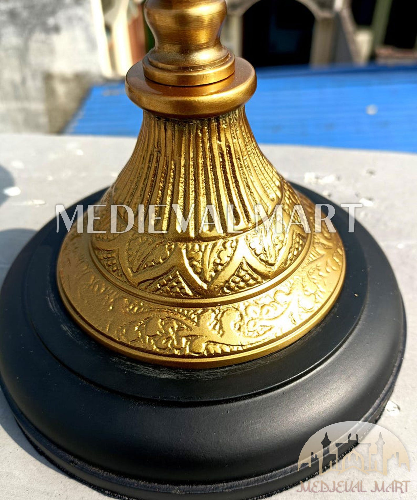 MEDIEVALMART FR Longue-Vue Nautique Antique 50X en Laiton – Télescope Portable de 18" pour Décoration Nautique