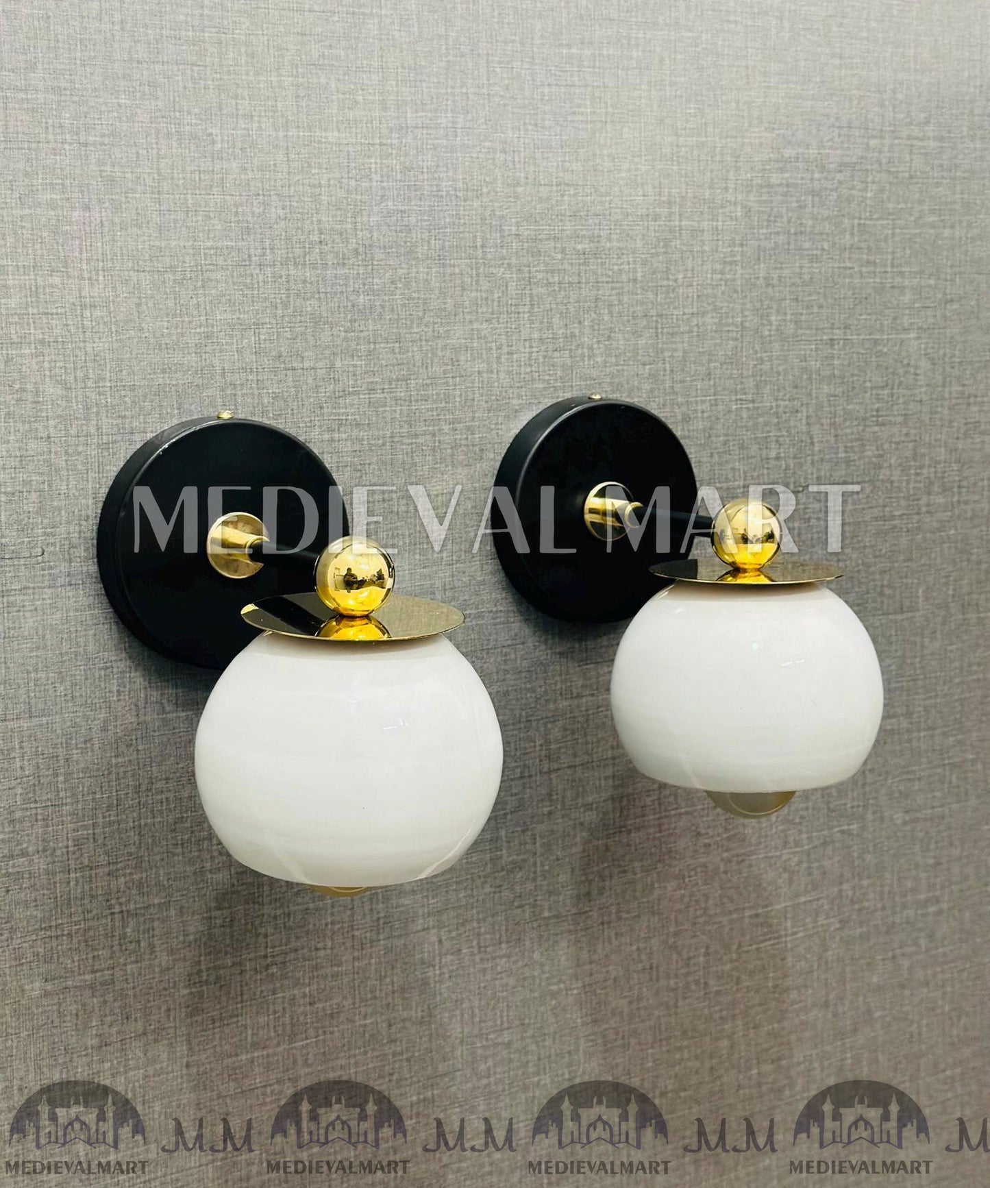 MEDIEVALMART FR Applique Murale Scarabée Vintage en Laiton : Luminaire Mural Mid-Century Modern