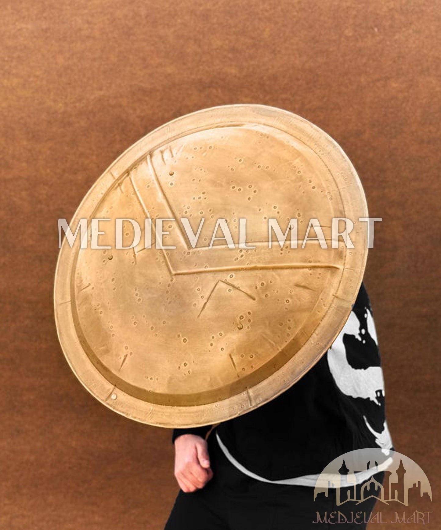 MEDIEVALMART FR Bouclier Médiéval Templier Inspiré de la Croix Zelda & Diable en Bois – Finition Bleue & Or | Cadeau pour Noël