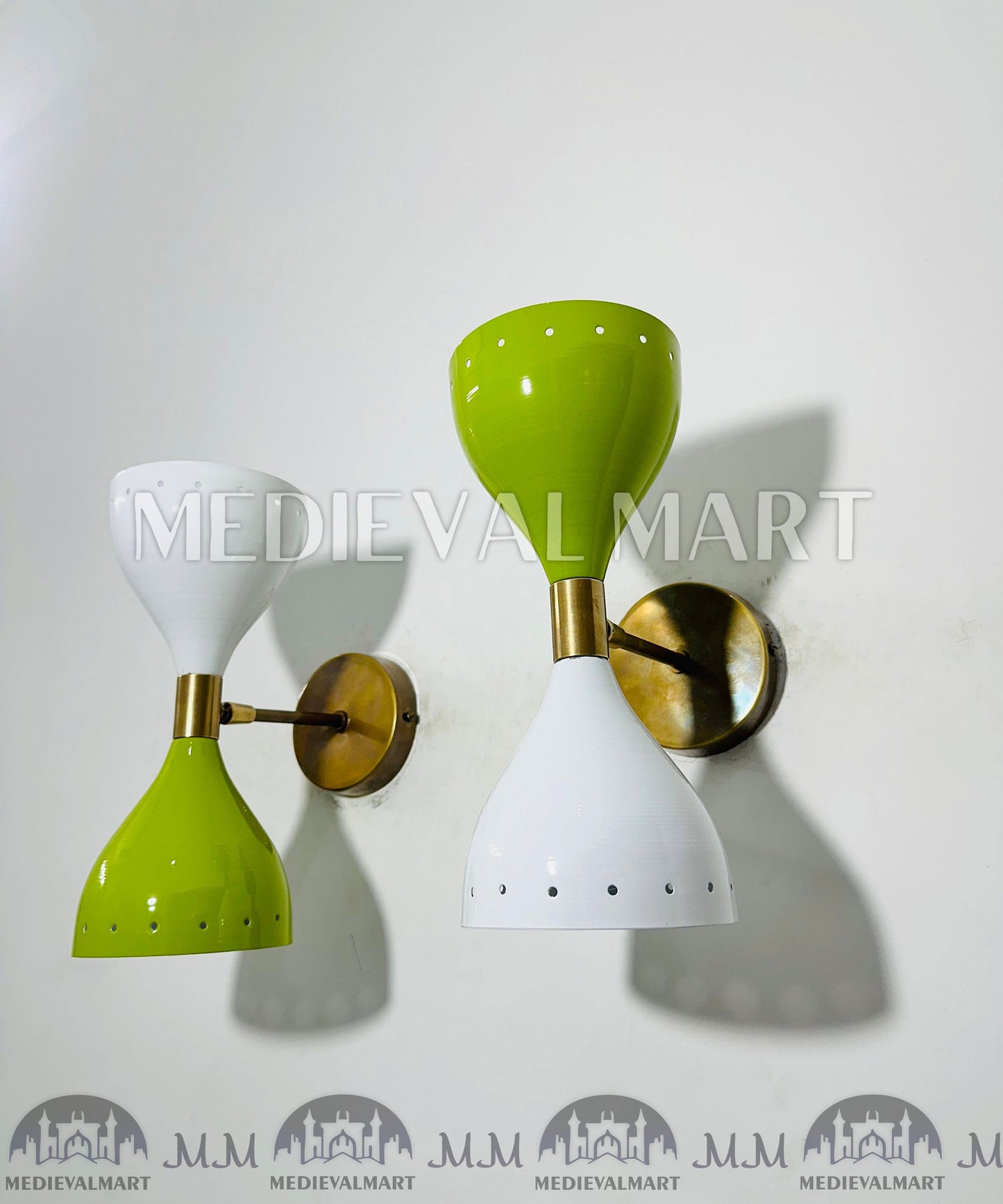 MEDIEVALMART FR Applique Murale Scarabée Vintage en Laiton : Luminaire Mural Mid-Century Modern