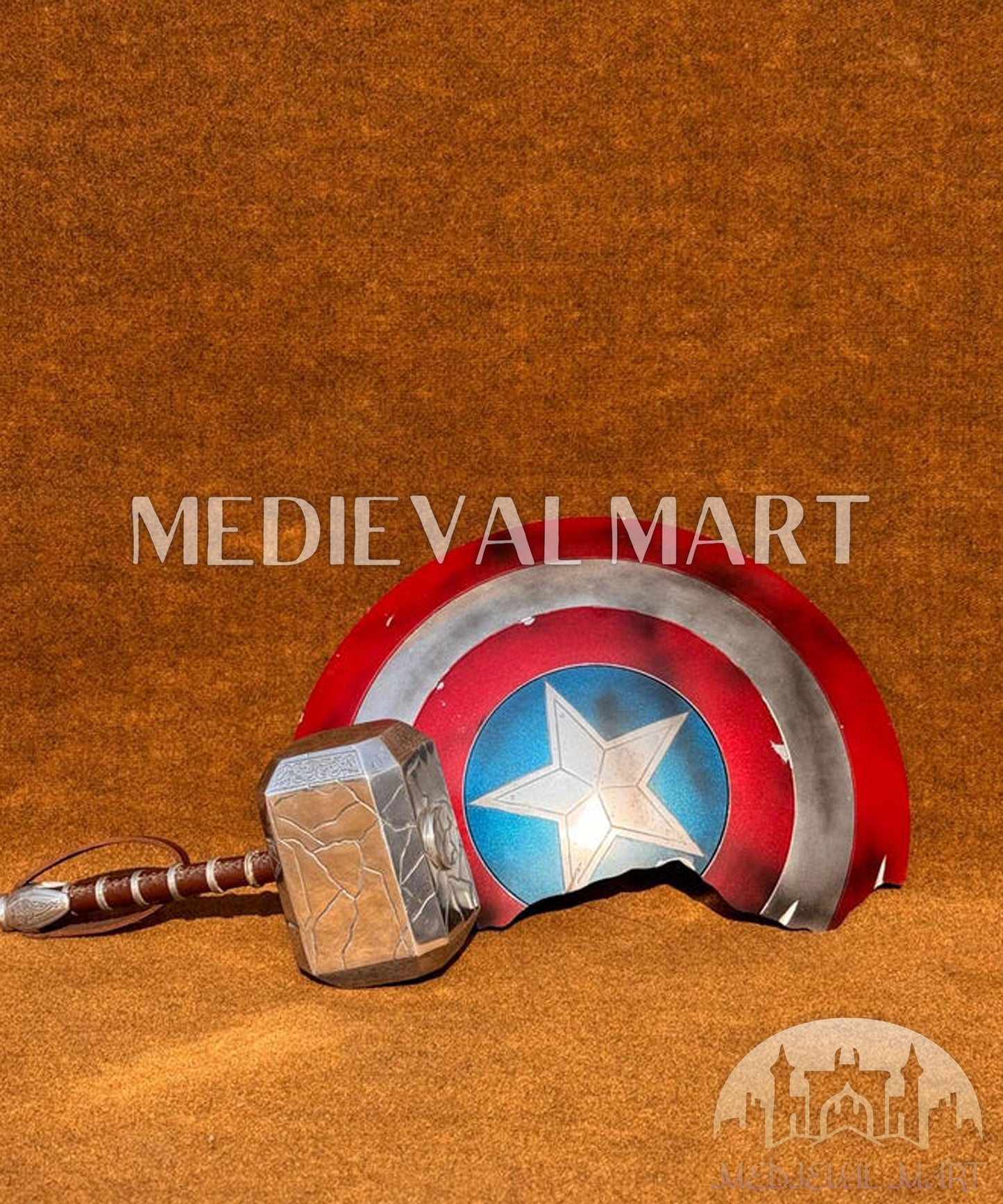 MEDIEVALMART FR Bouclier Endommagé de Steve Rogers – First Avengers | Cadeau pour Cosplay