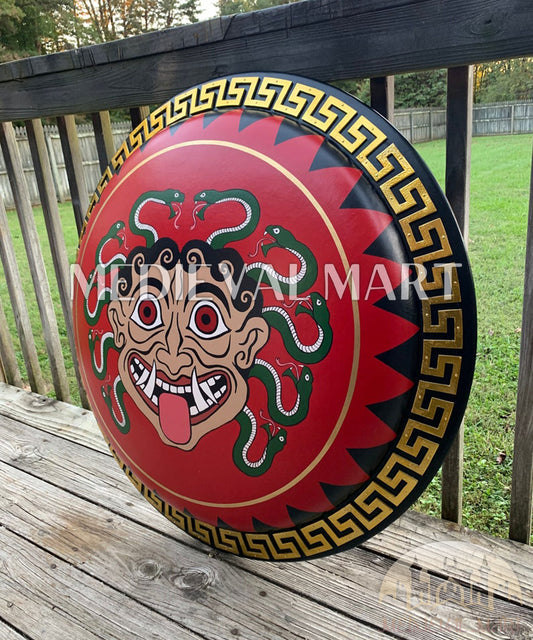 MEDIEVALMART FR Bouclier Viking Iconique Jarl Borg à Pointes en Fer – Bouclier Viking Battleworn | Cadeau pour Papa