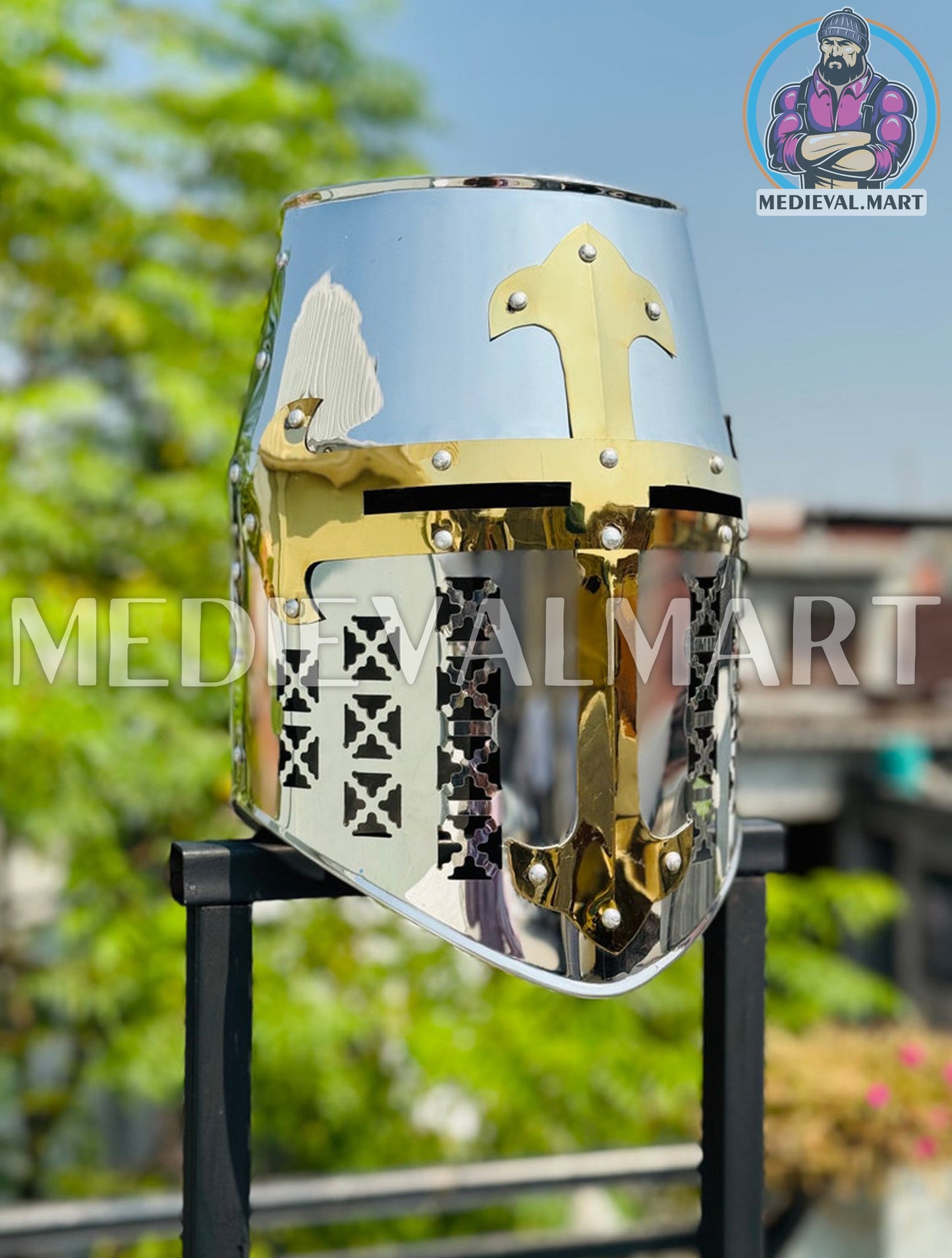 MEDIEVALMART FR Armure Médiévale de l’Empire Romain Kastenbrust – Armure Complète en Plaques avec Épée Alexander (ROA 1332)