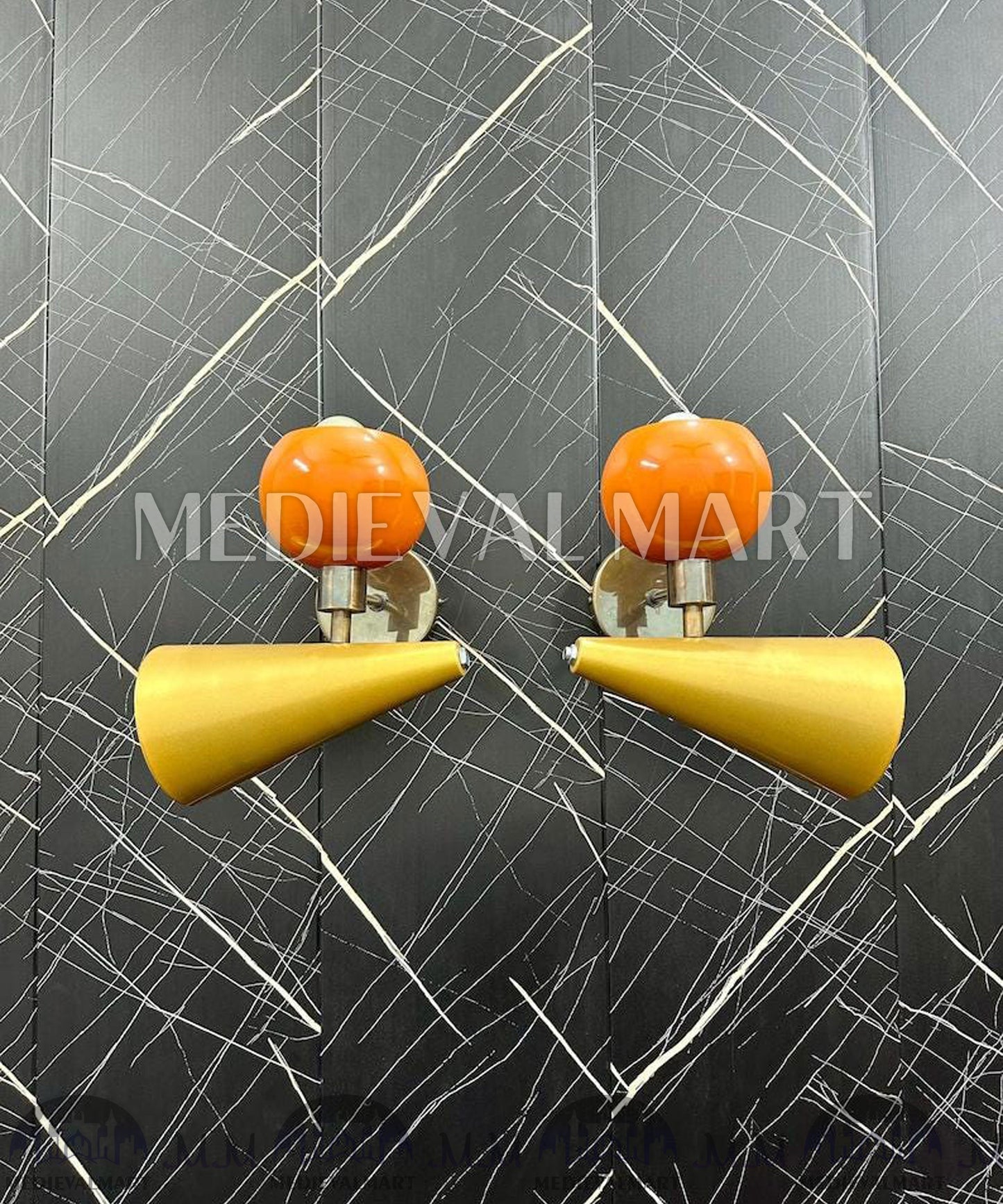 MEDIEVALMART FR Applique Murale en Laiton Fabriquée à la Main : Luminaire