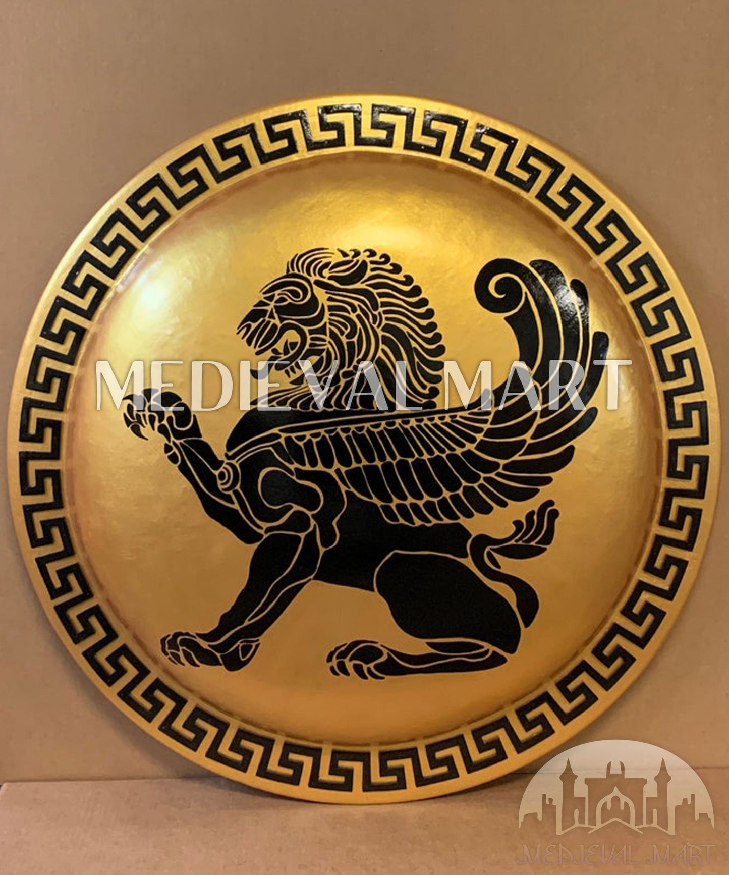 MEDIEVALMART FR Bouclier Viking Iconique Jarl Borg à Pointes en Fer – Bouclier Viking Battleworn | Cadeau pour Papa