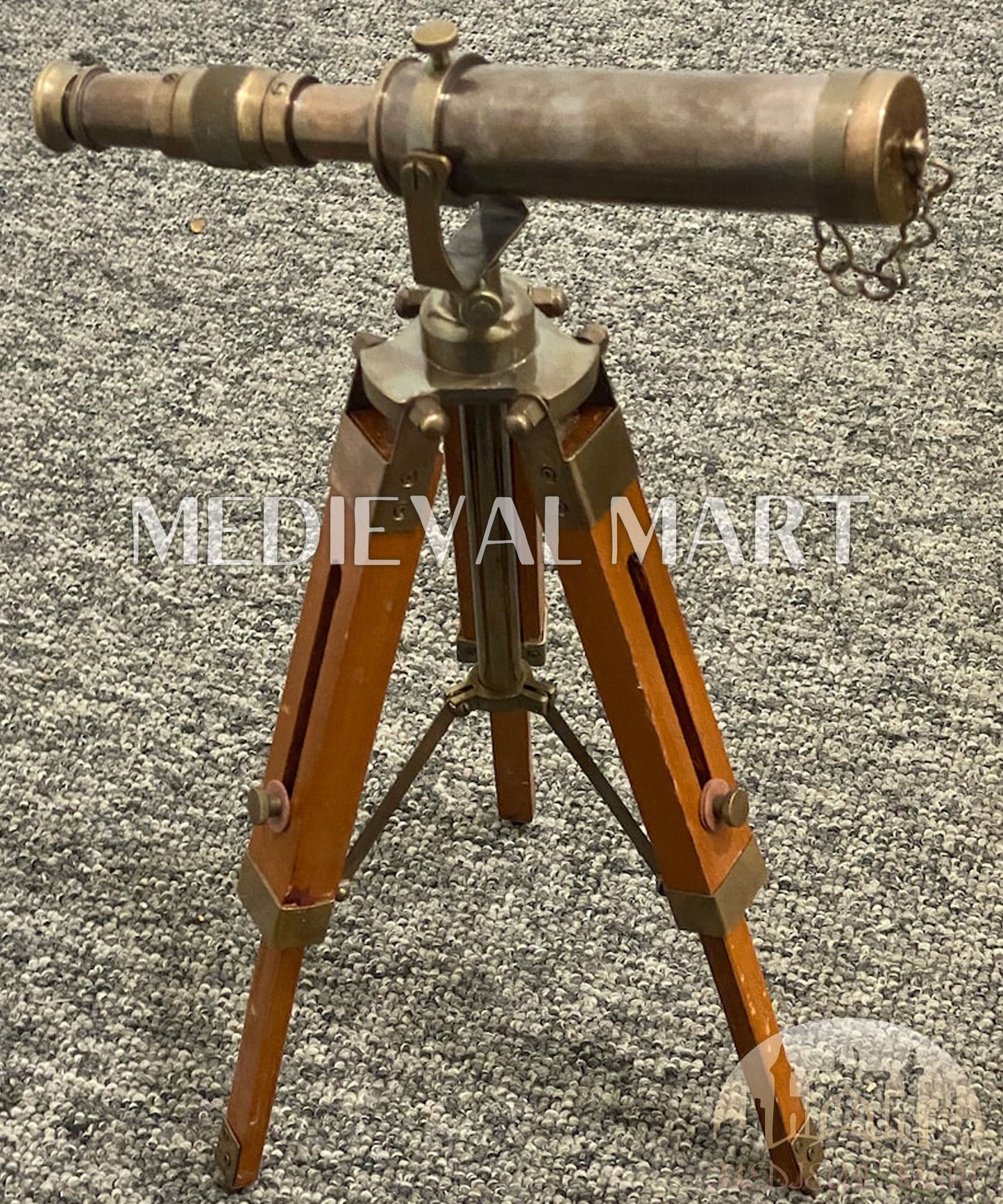 MEDIEVALMART FR Bouclier Médiéval Templier Inspiré de la Croix Zelda & Diable en Bois – Finition Bleue & Or | Cadeau pour Noël