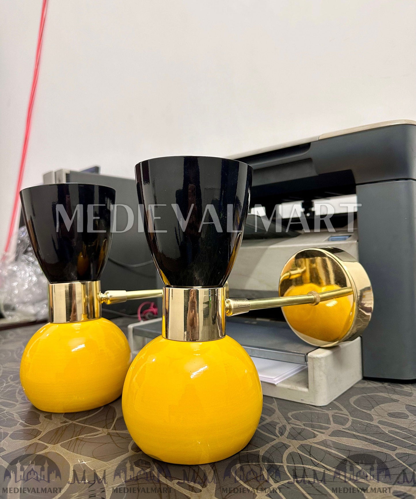 MEDIEVALMART FR Applique Murale en Laiton Fabriquée à la Main : Luminaire