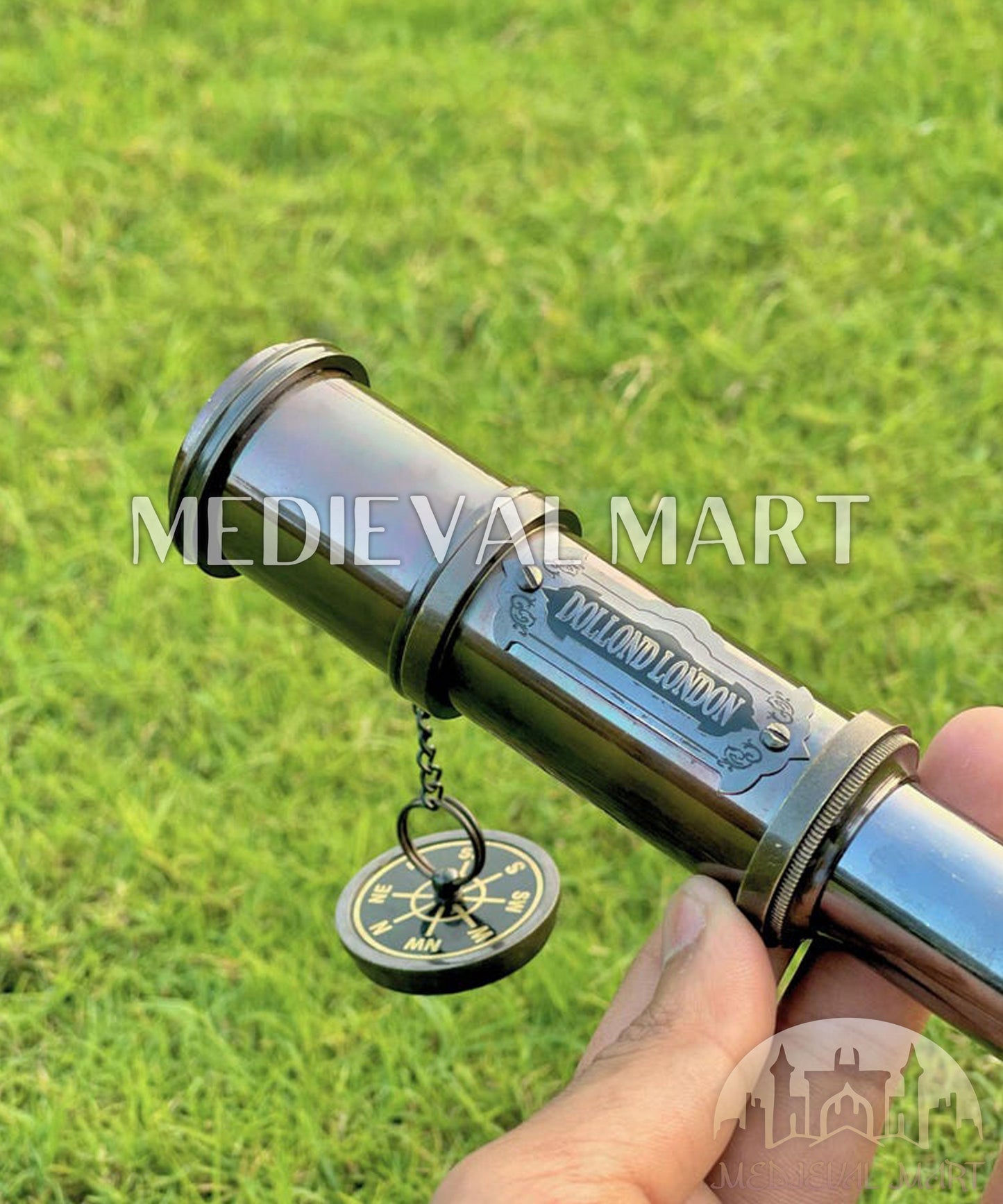 MEDIEVALMART FR Bouclier Médiéval Templier Inspiré de la Croix Zelda & Diable en Bois – Finition Bleue & Or | Cadeau pour Noël