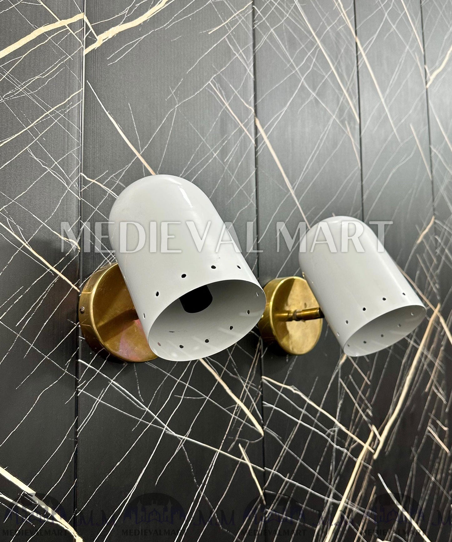 MEDIEVALMART FR Applique Murale en Laiton Fabriquée à la Main : Luminaire