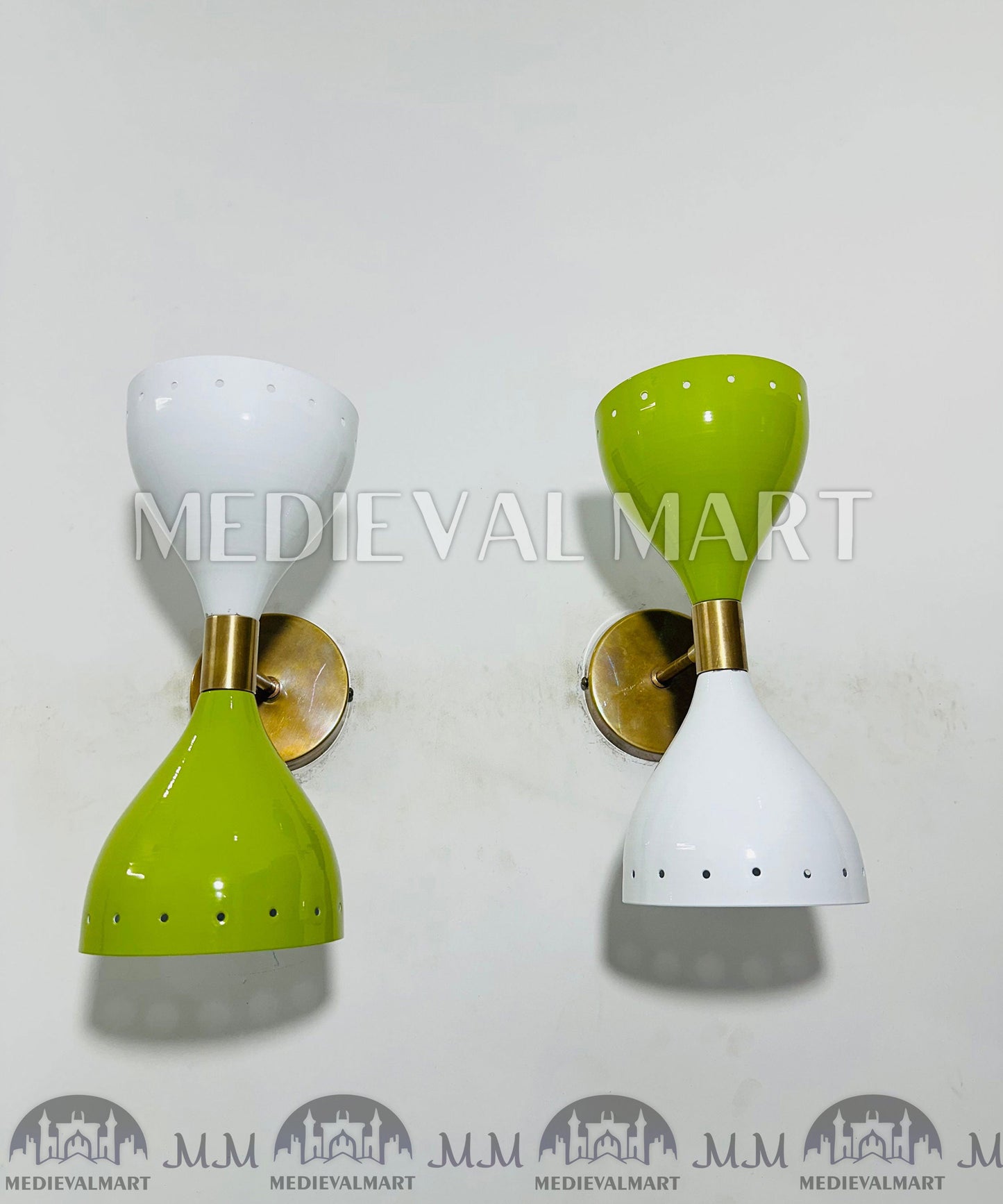 MEDIEVALMART FR Applique Murale Scarabée Vintage en Laiton : Luminaire Mural Mid-Century Modern