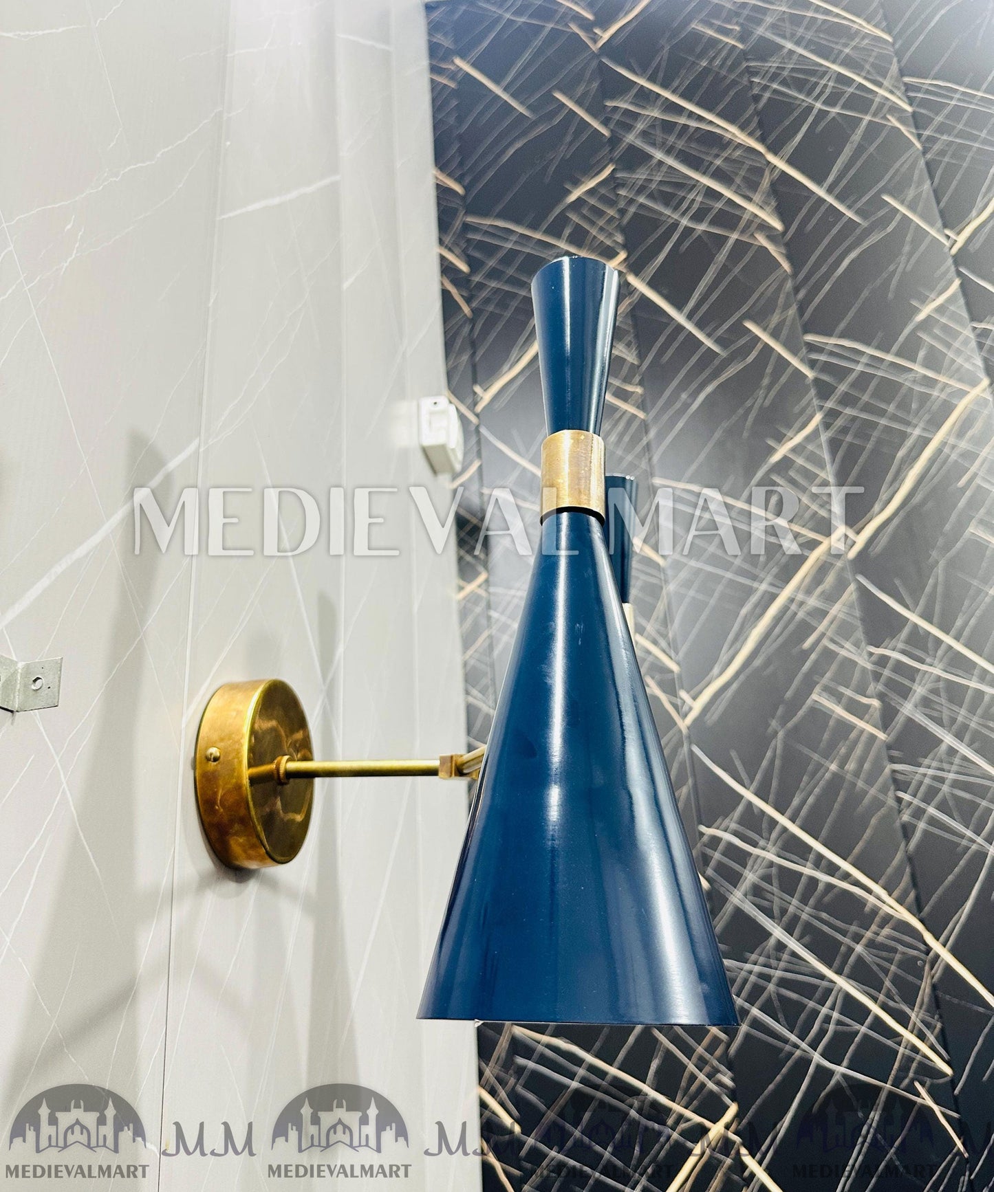 MEDIEVALMART FR Applique Murale en Laiton Fabriquée à la Main : Luminaire