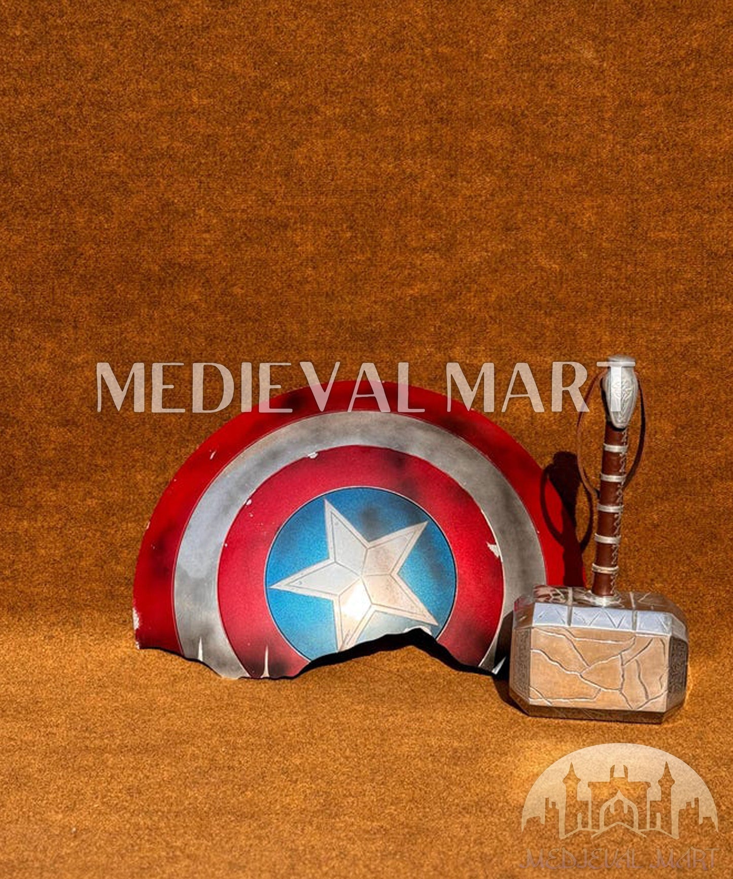 MEDIEVALMART FR Bouclier Endommagé de Steve Rogers – First Avengers | Cadeau pour Cosplay
