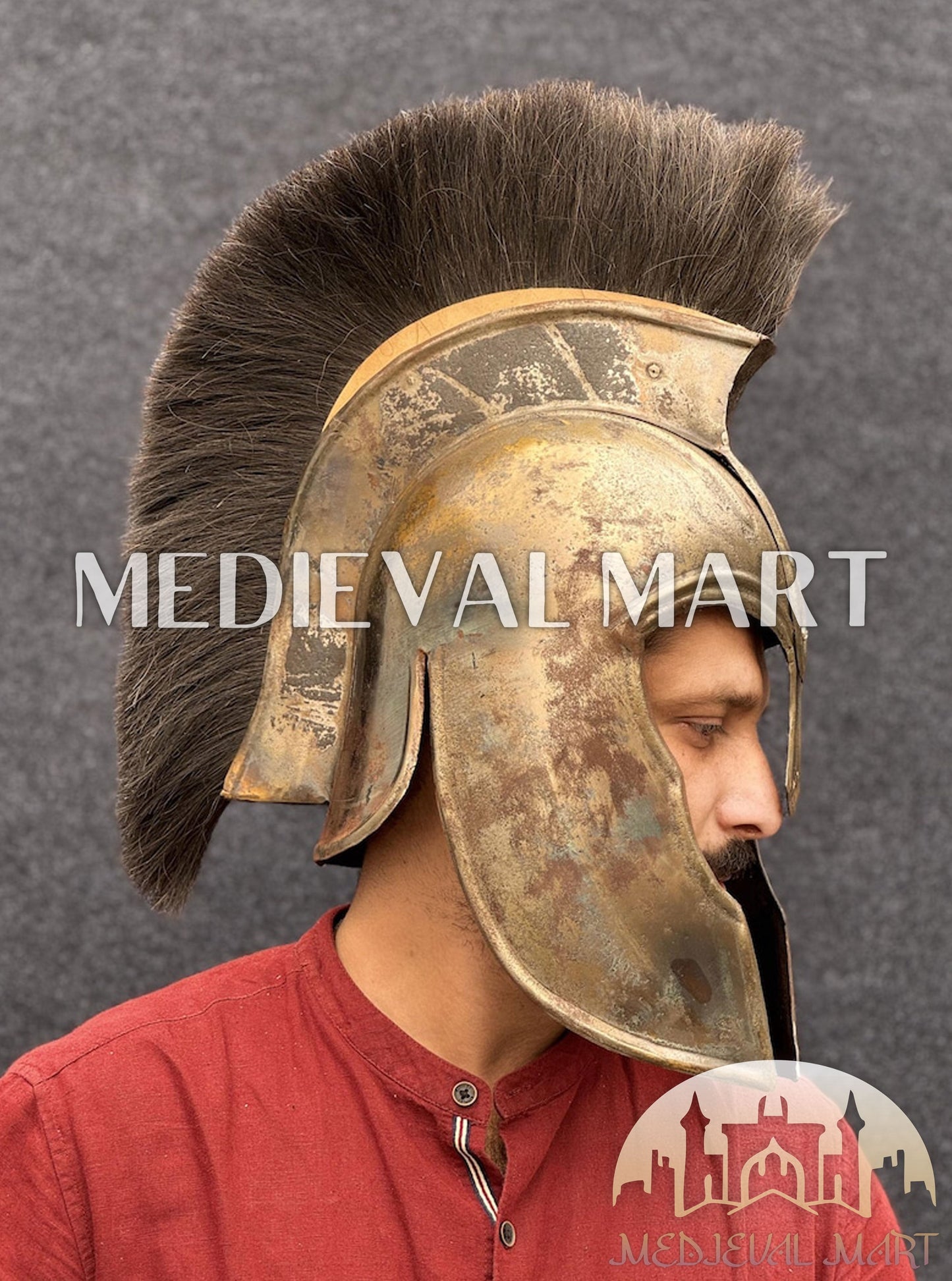 MEDIEVALMART FR Longue-Vue Nautique Antique 50X en Laiton – Télescope Portable de 18" pour Décoration Nautique