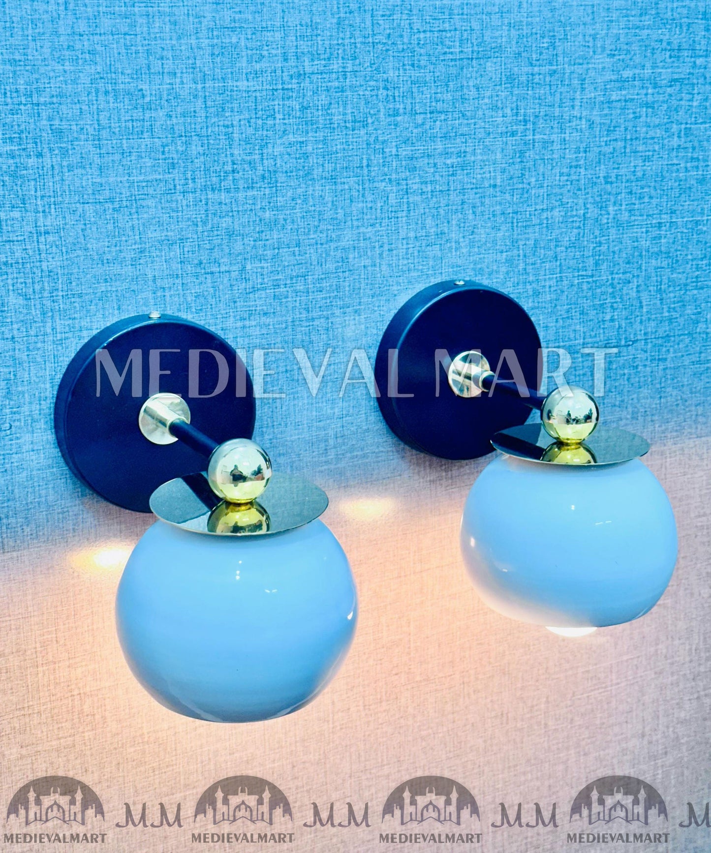 MEDIEVALMART FR Applique Murale Scarabée Vintage en Laiton : Luminaire Mural Mid-Century Modern