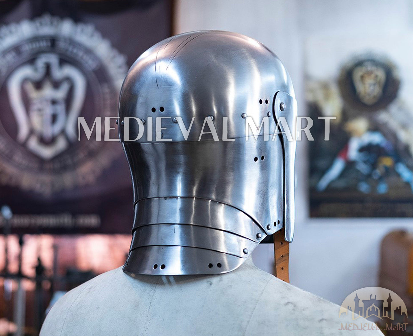 MEDIEVALMART FR Boussole Nautique Vintage Trip Gear en Laiton – Finition Or Brillant avec Base en Bois | Cadeau pour Maman