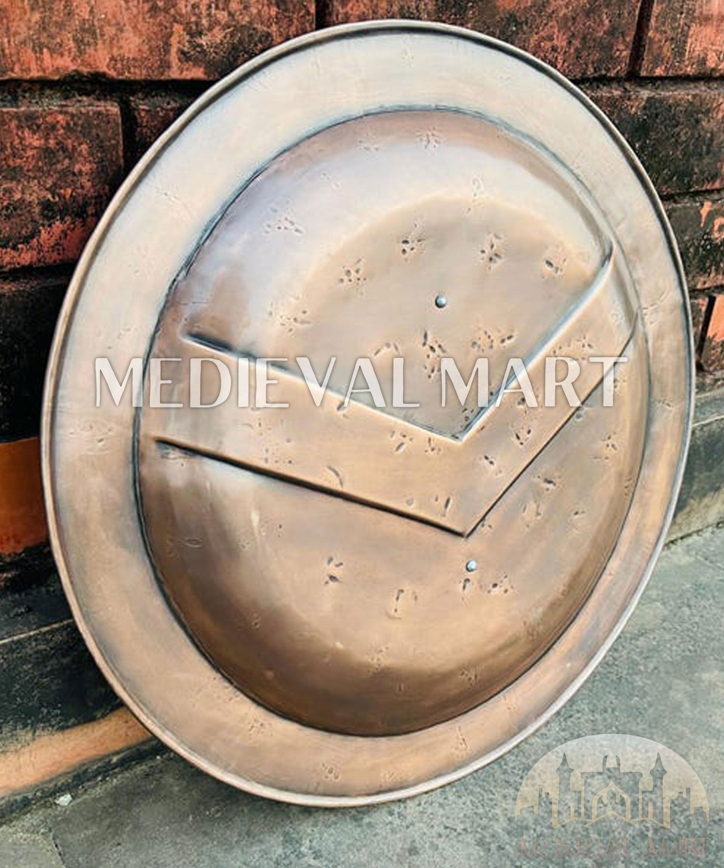 MEDIEVALMART FR Bouclier Viking Iconique Jarl Borg à Pointes en Fer – Bouclier Viking Battleworn | Cadeau pour Papa