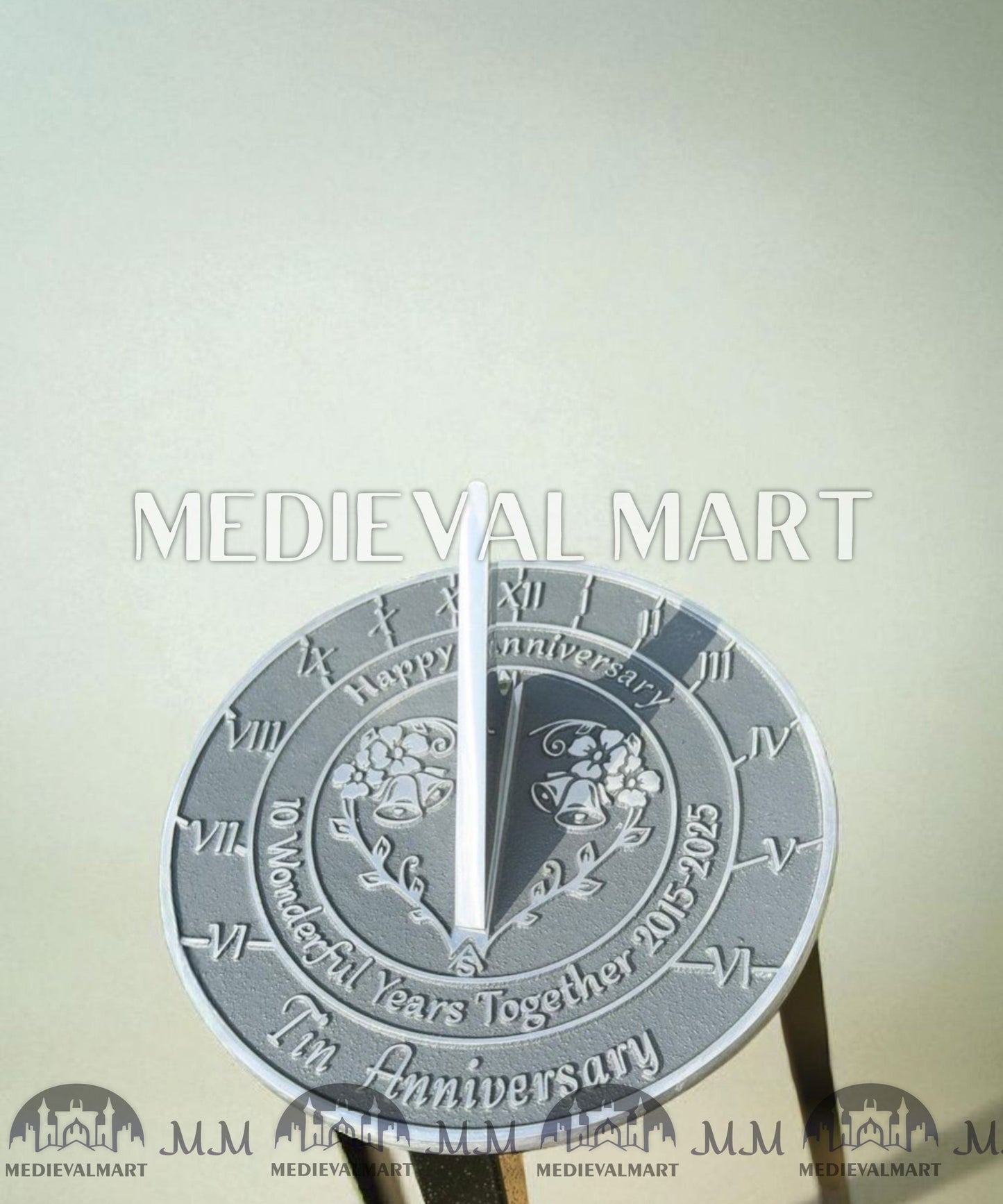 MEDIEVALMART FR Bouclier Viking Iconique Valhalla Noir/Gris – Ivar le Désossé avec Pointes en Fer | Cadeau pour Papa