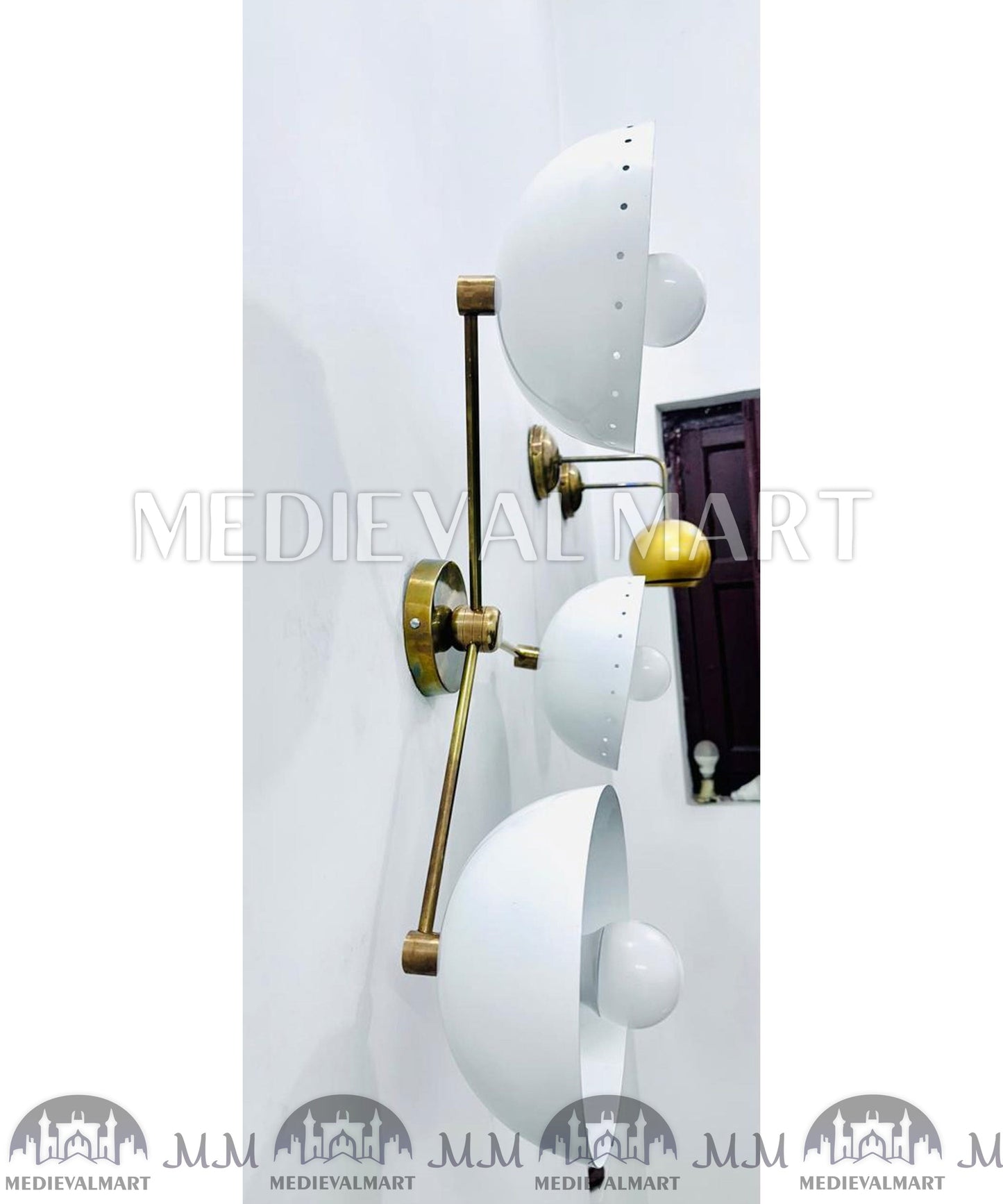 MEDIEVALMART FR Ensemble De Gantelets Dorés Inspirés De Sauron Witcher LOTR Avec Étoile Bleue – Gants D’Armure Cosplay