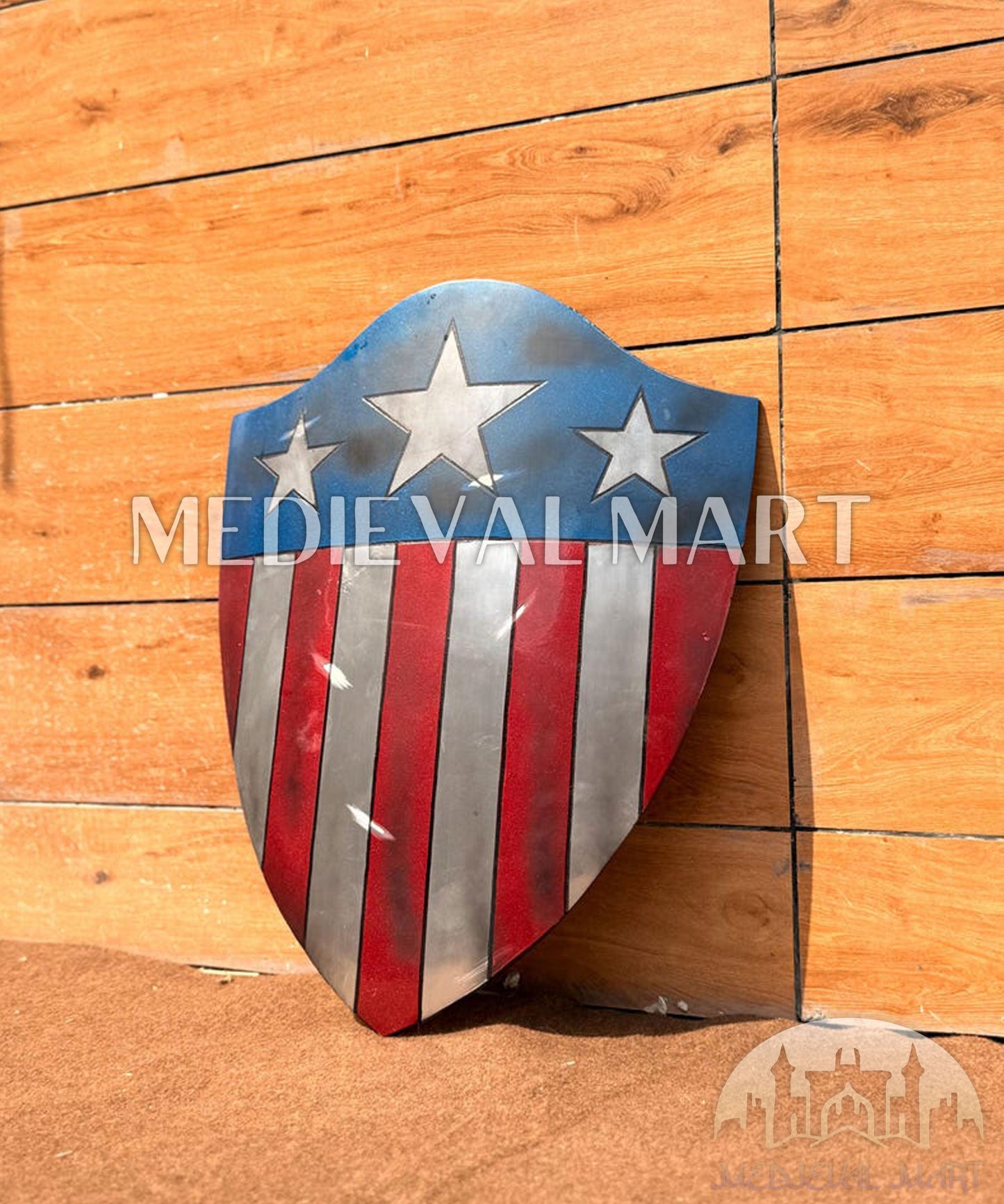 MEDIEVALMART FR Bouclier Endommagé de Steve Rogers – First Avengers | Cadeau pour Cosplay