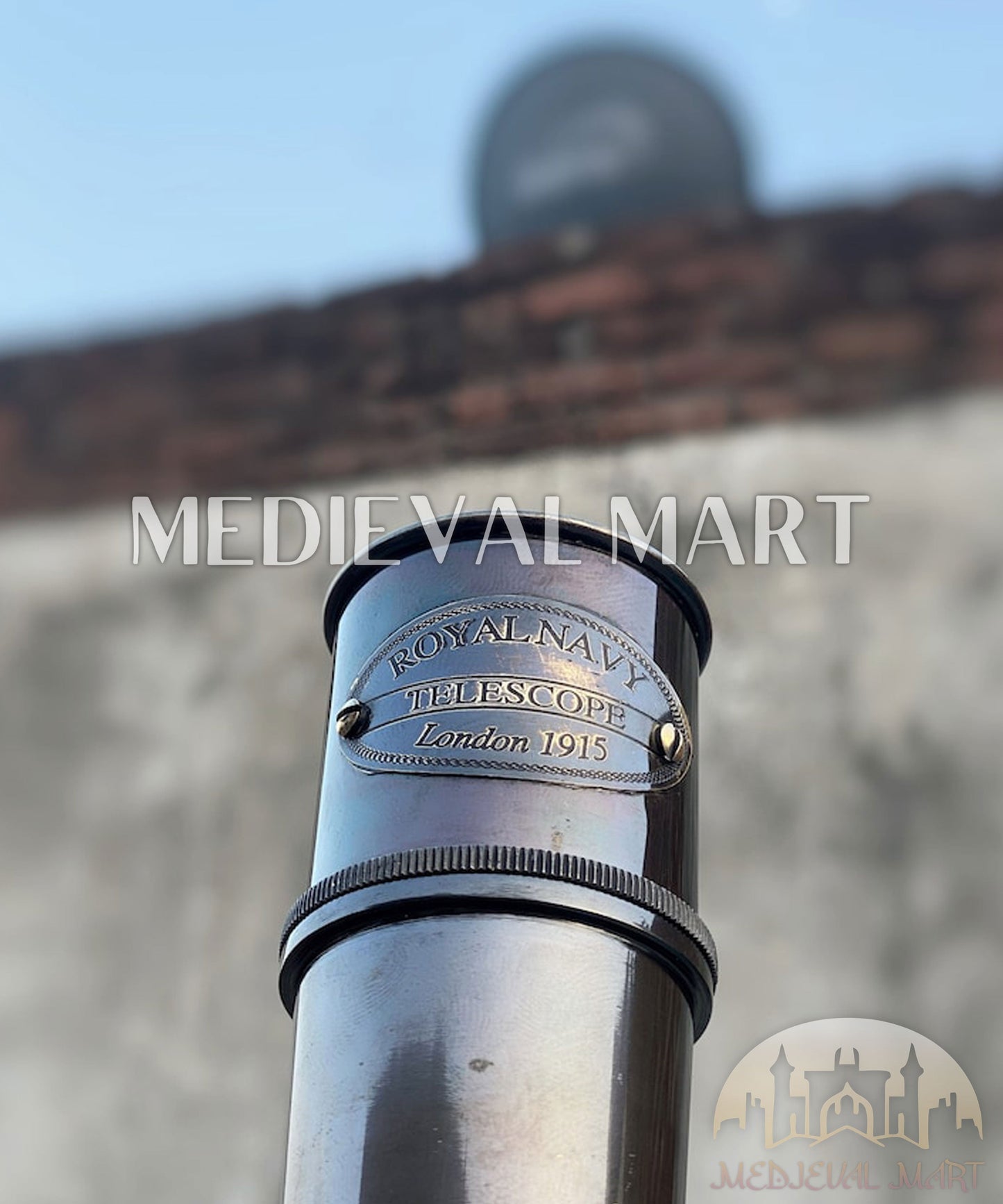 MEDIEVALMART FR Bouclier Médiéval Templier Inspiré de la Croix Zelda & Diable en Bois – Finition Bleue & Or | Cadeau pour Noël